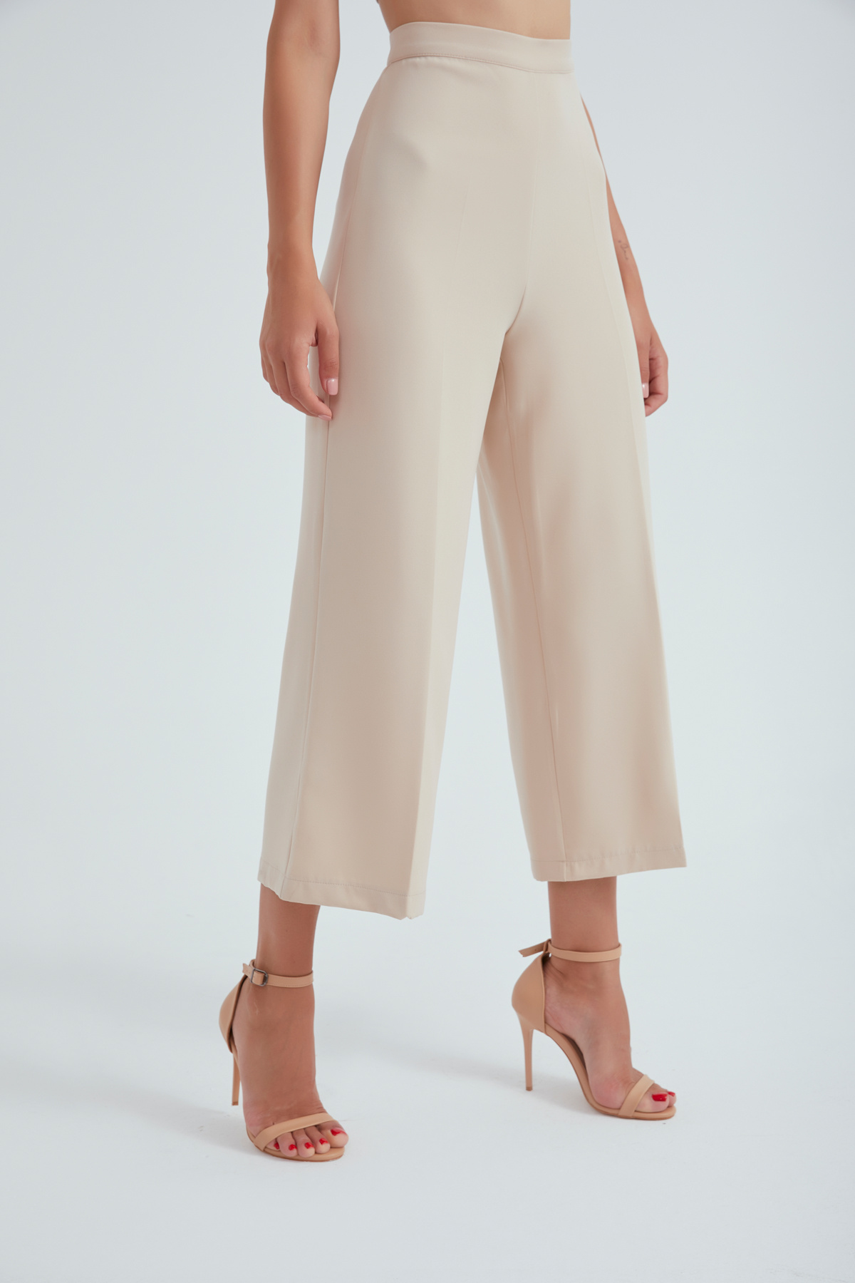 Geniş paça krep pantolon - TAŞ