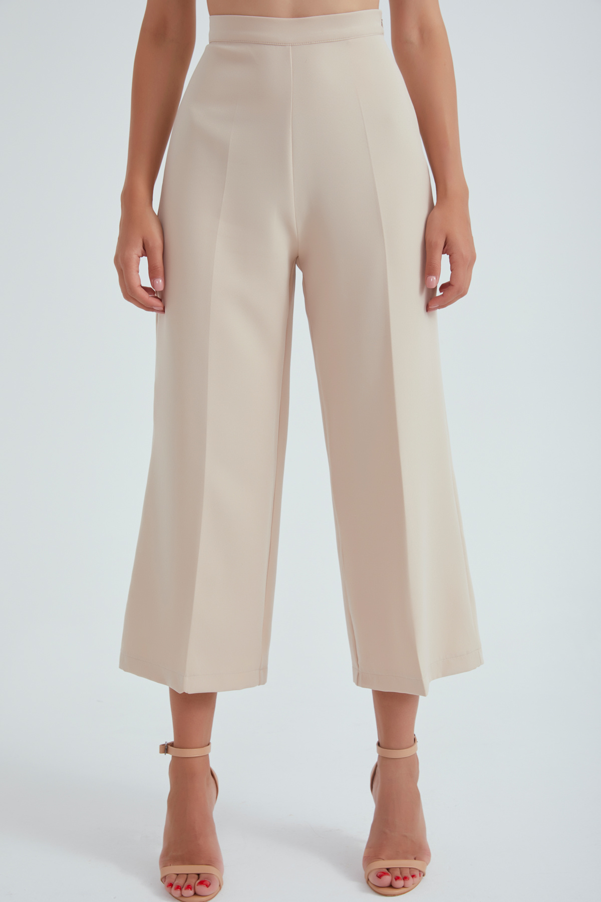 Geniş paça krep pantolon - TAŞ