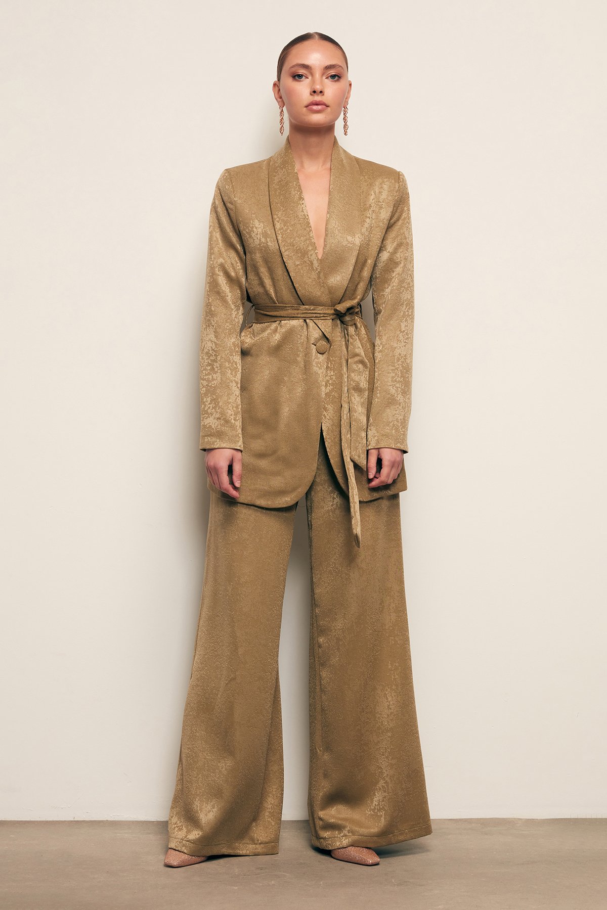 Geniş Paça Pantolon - HAKİ