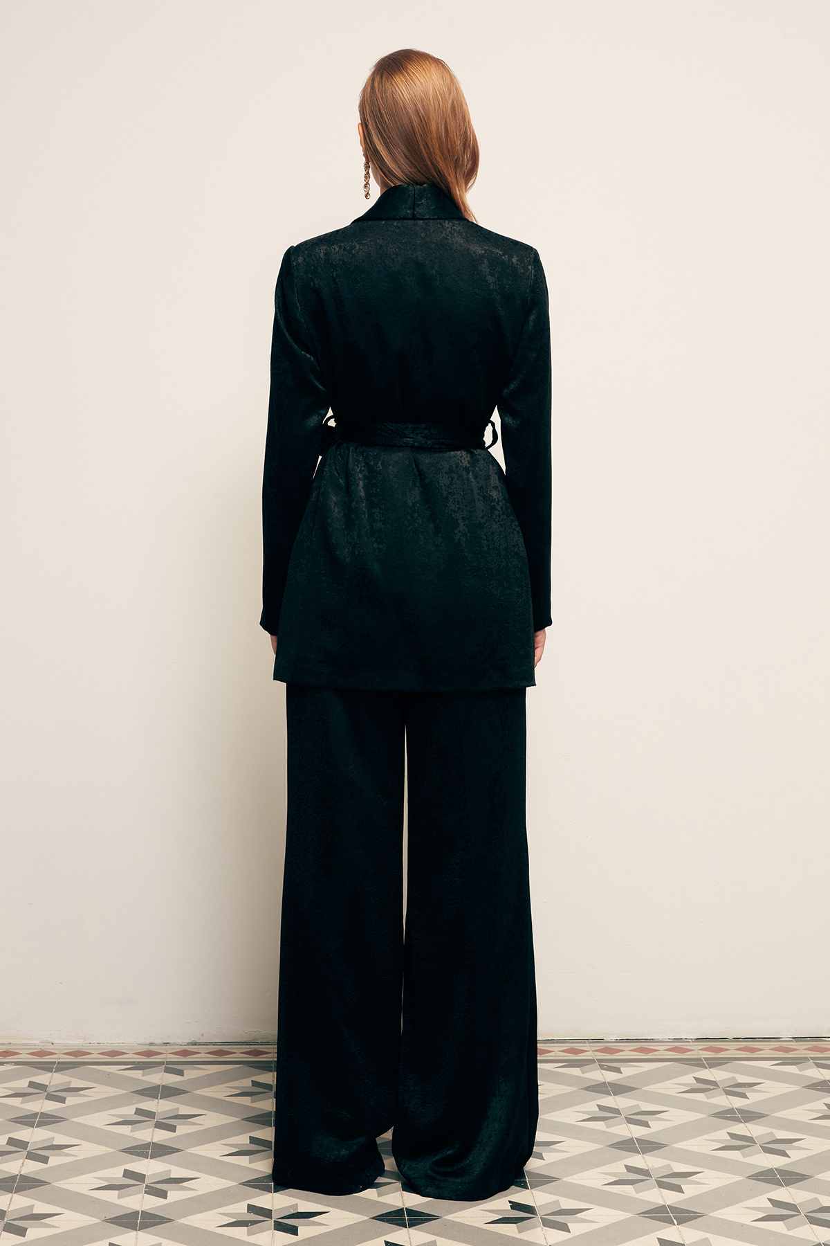 Geniş Paça Pantolon - SİYAH