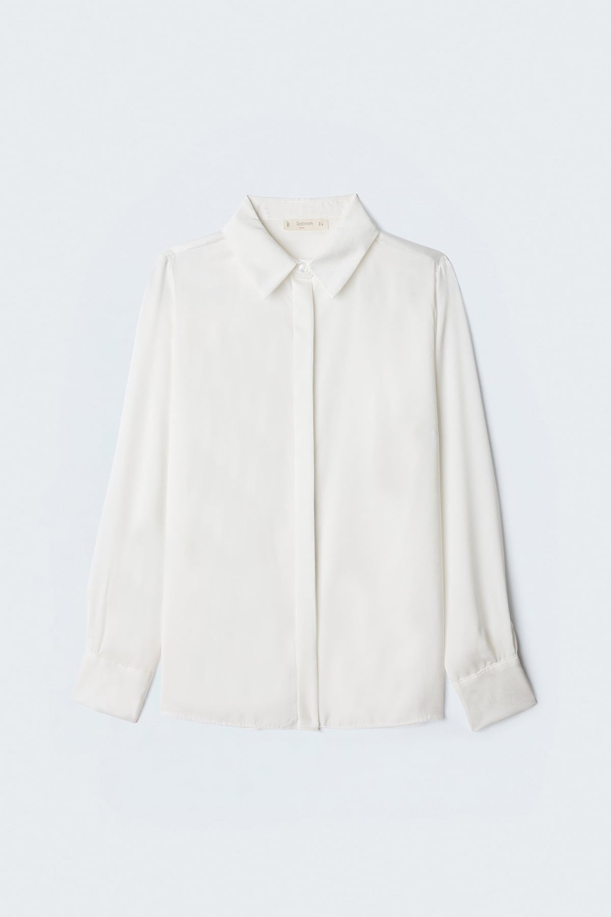 Hidden Flap Shirt - Ecru