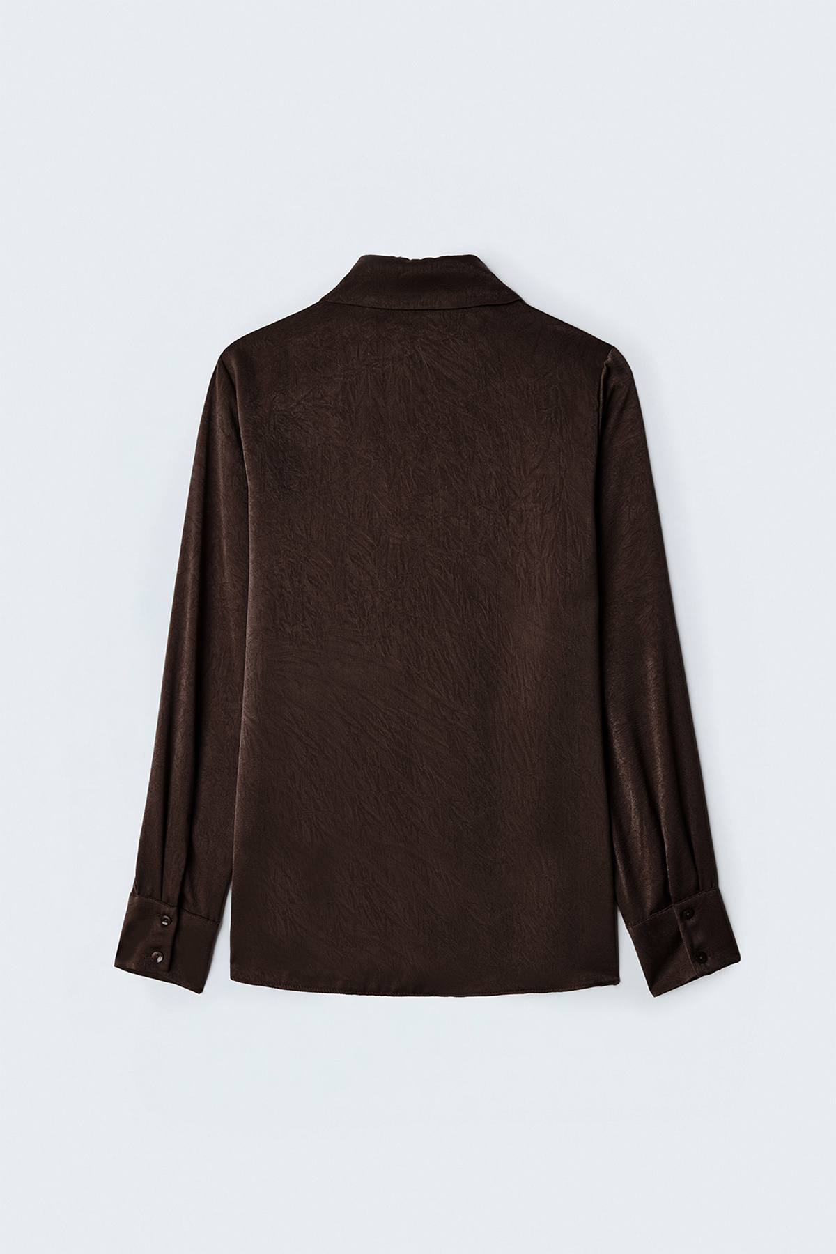 Hidden Flap Shirt - Brown