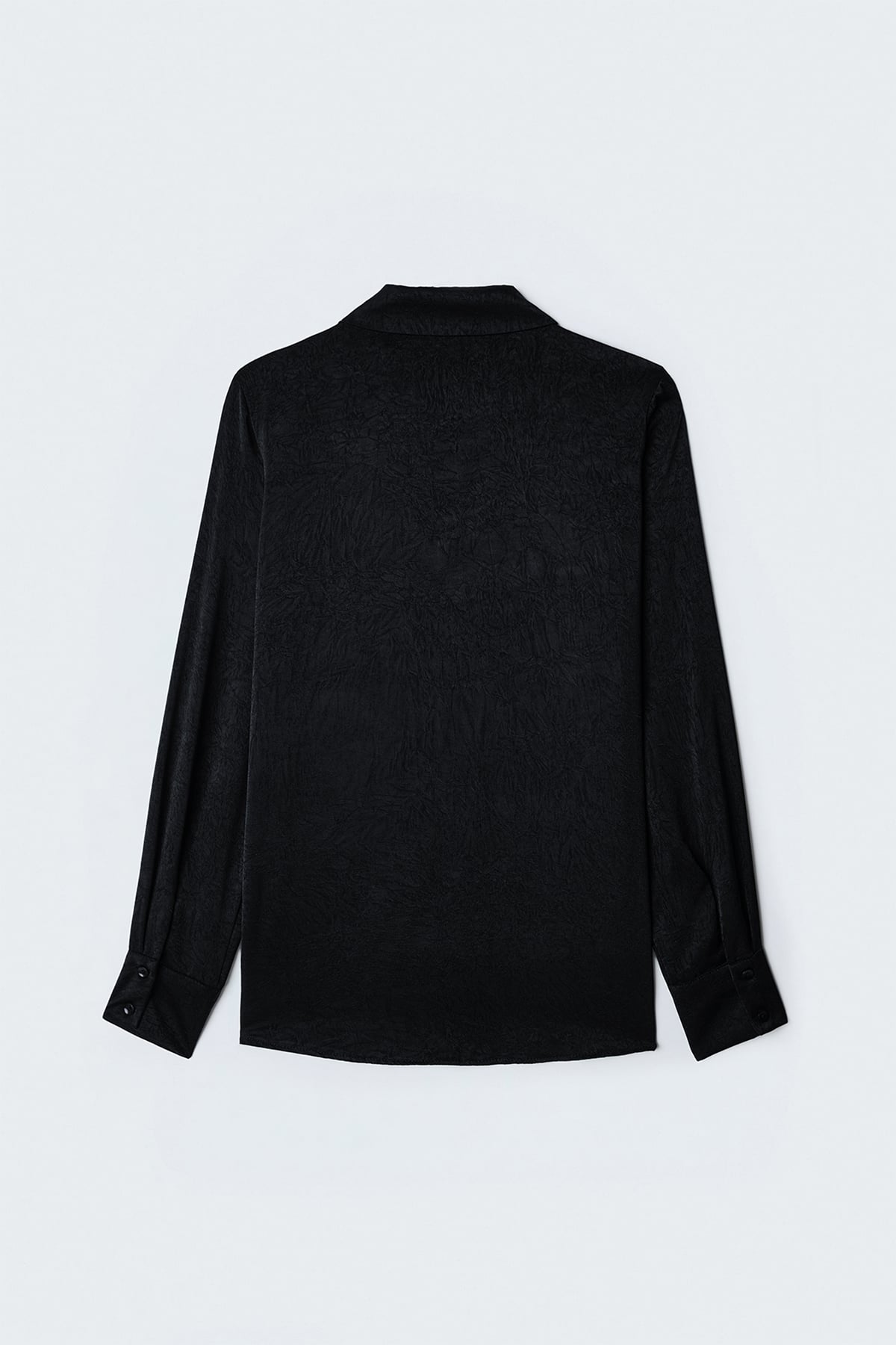 Hidden Flap Shirt - Black