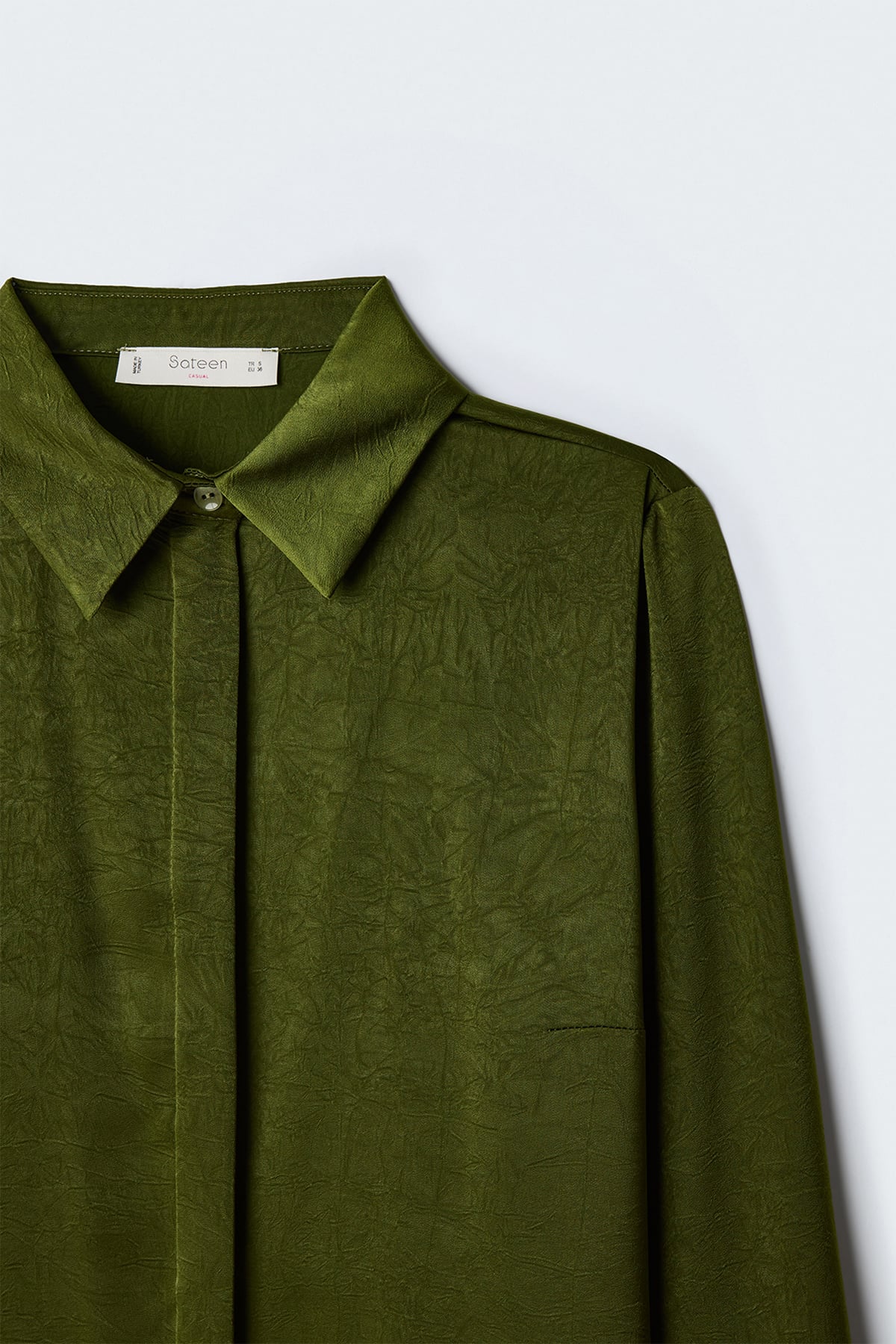 Hidden Flap Shirt - Green