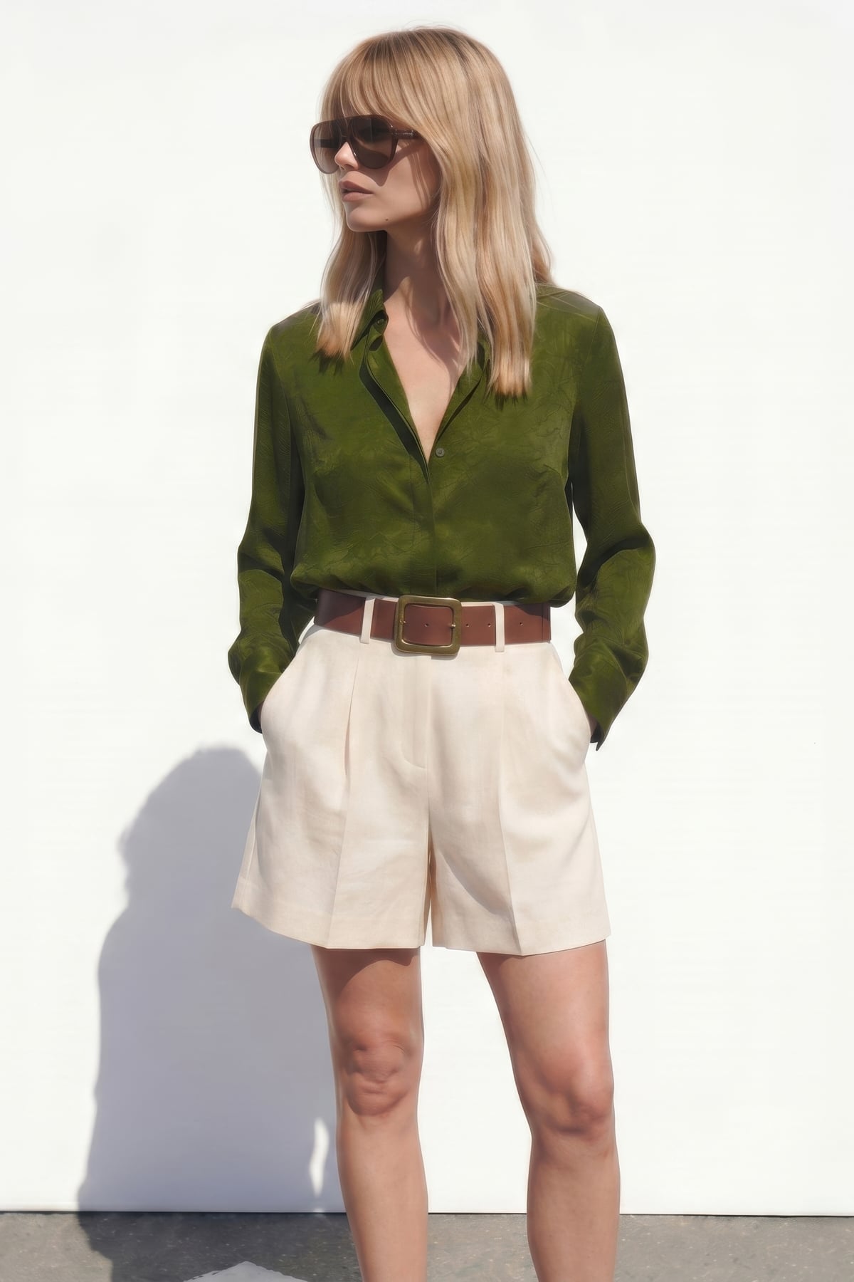 Hidden Flap Shirt - Green