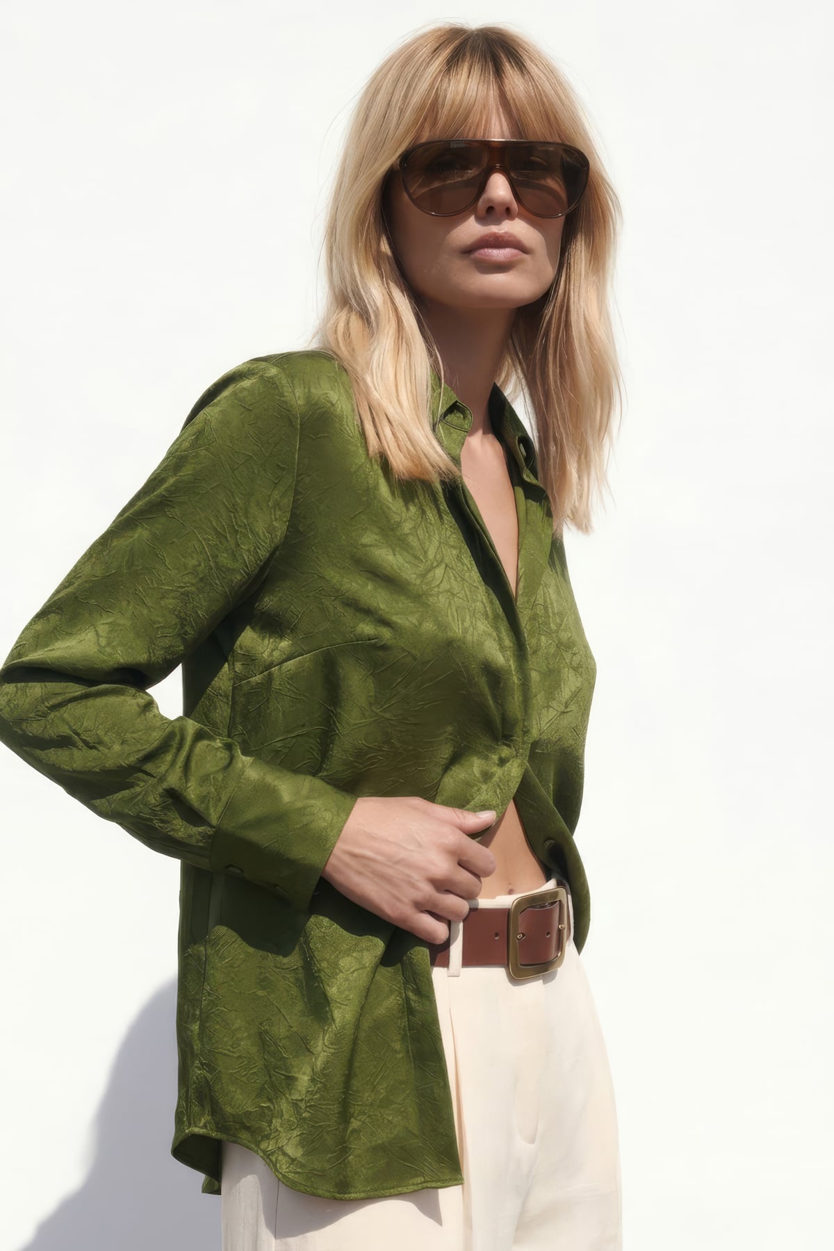 Hidden Flap Shirt - Green