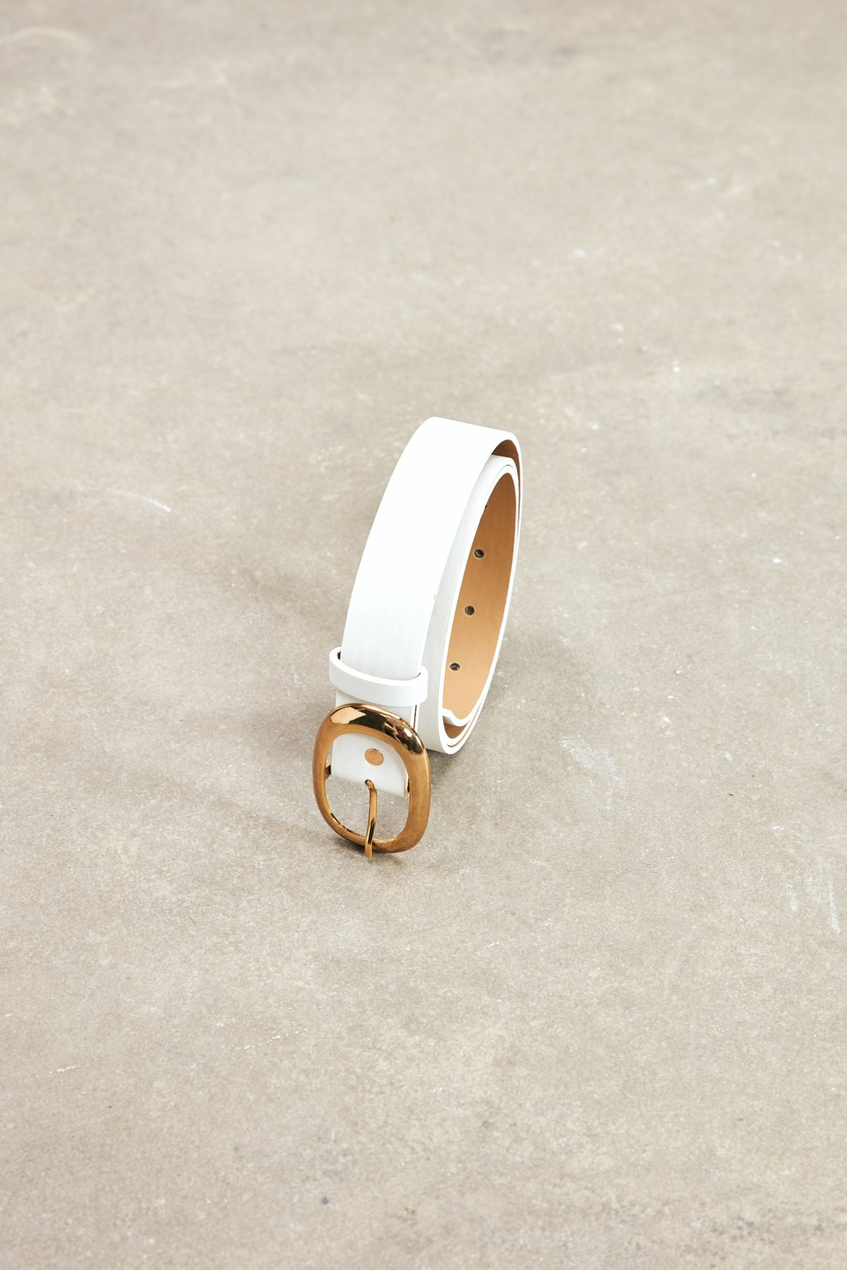 Ringed Gold Belt - WHITES