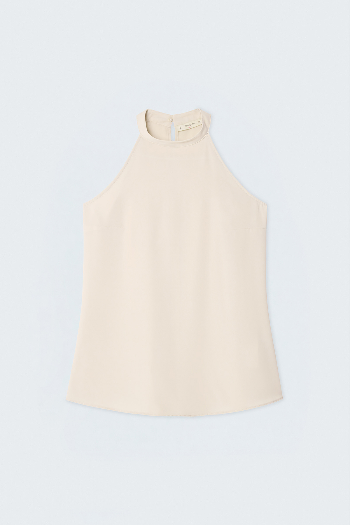 Halter Neck Blouse - Beıge