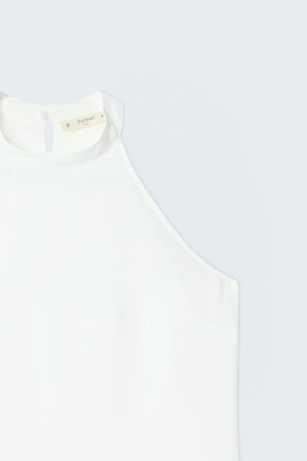 Halter Neck Blouse - Ecru