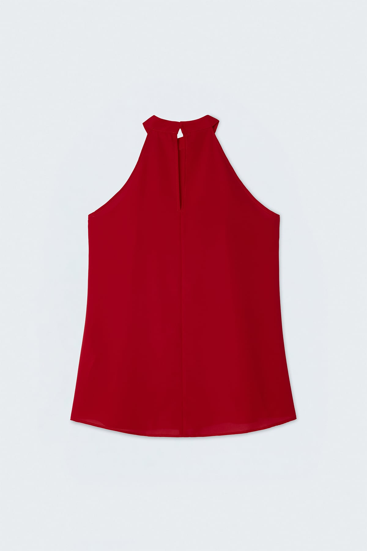 Halter Neck Blouse - Red