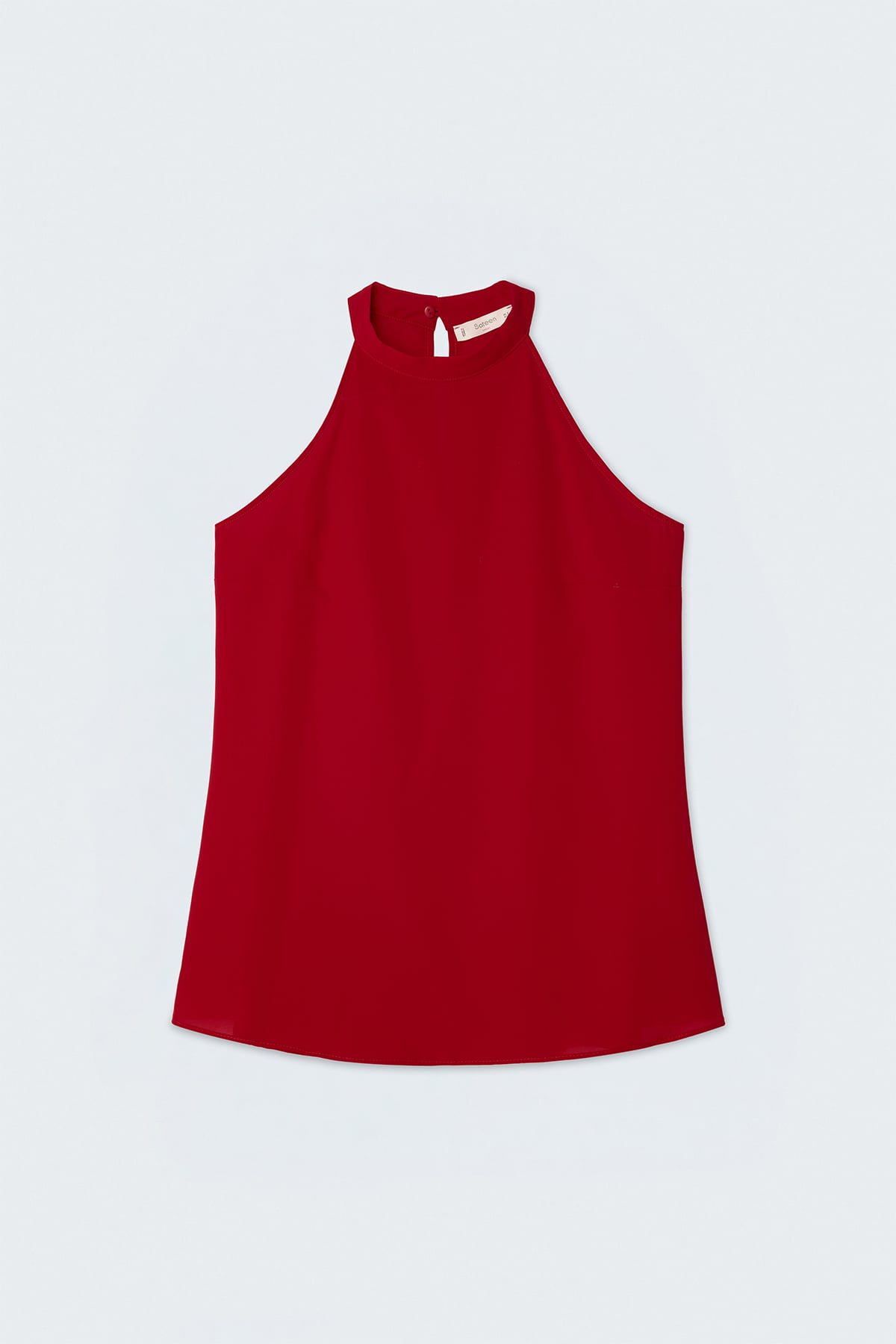 Halter Neck Blouse - Red