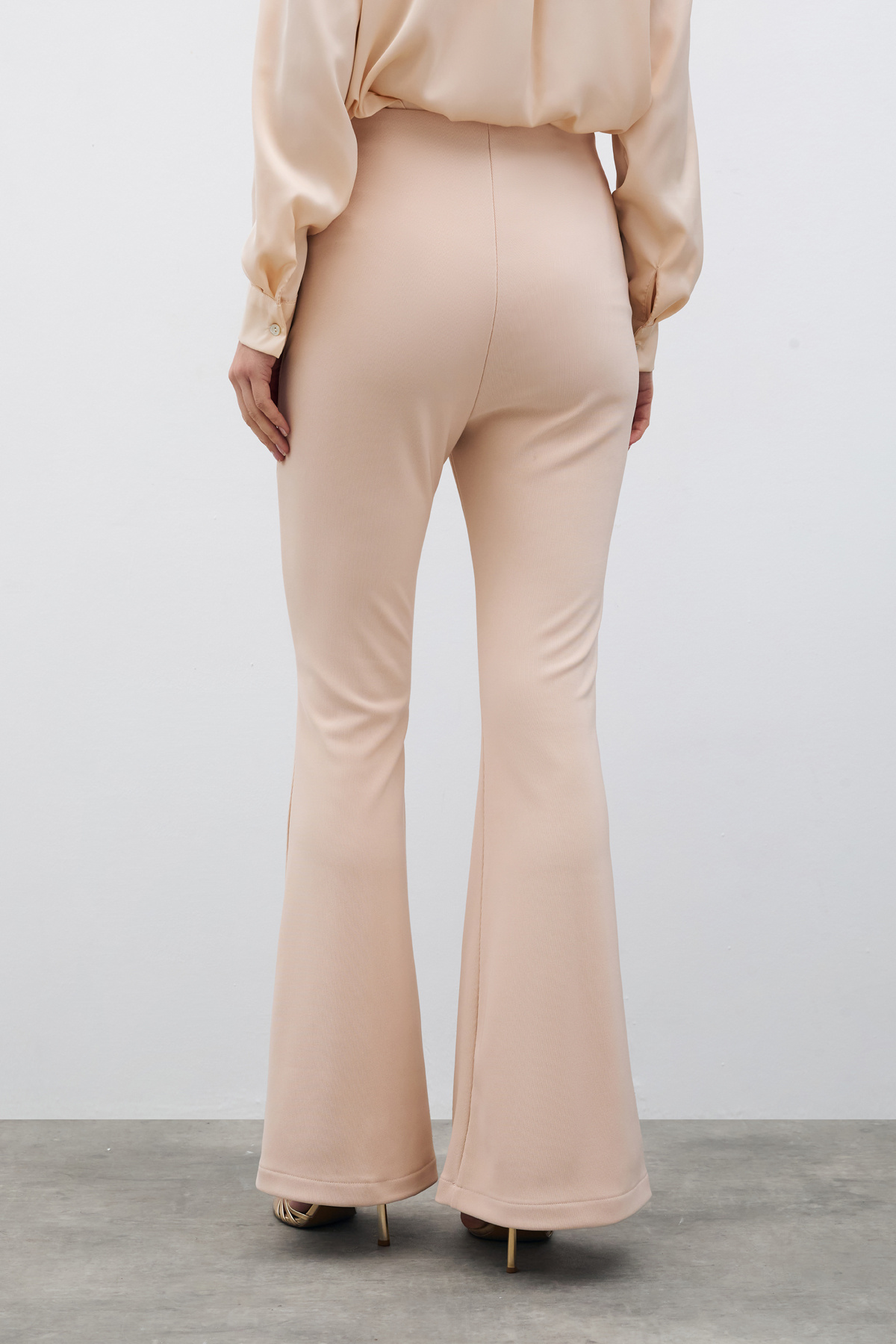 İspanyol Paça Pantolon - BEJ