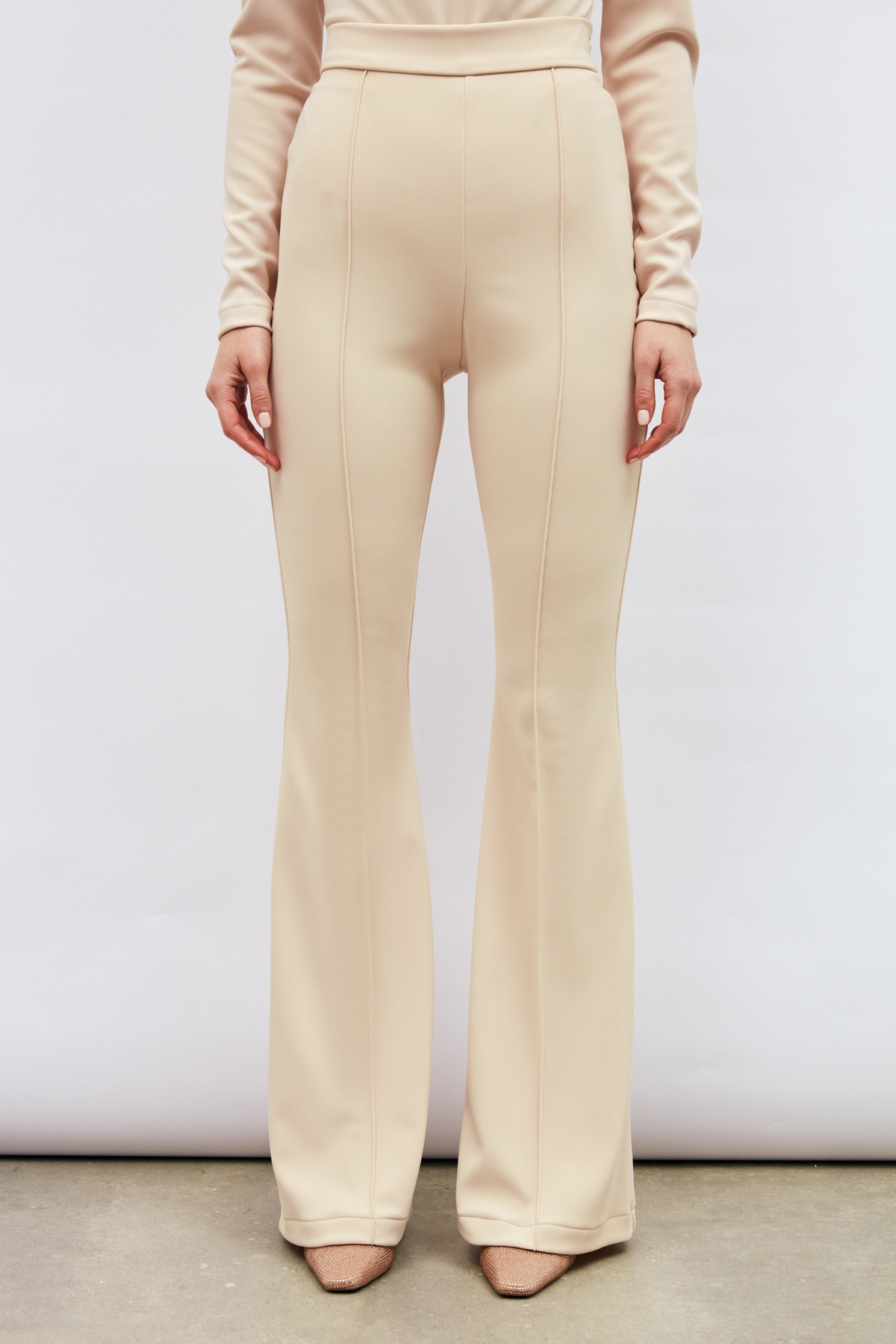 İspanyol Paça Pantolon - BEJ