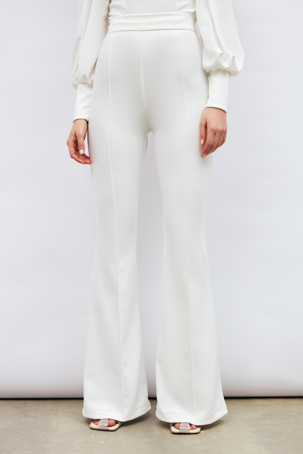 İspanyol Paça Pantolon - EKRU