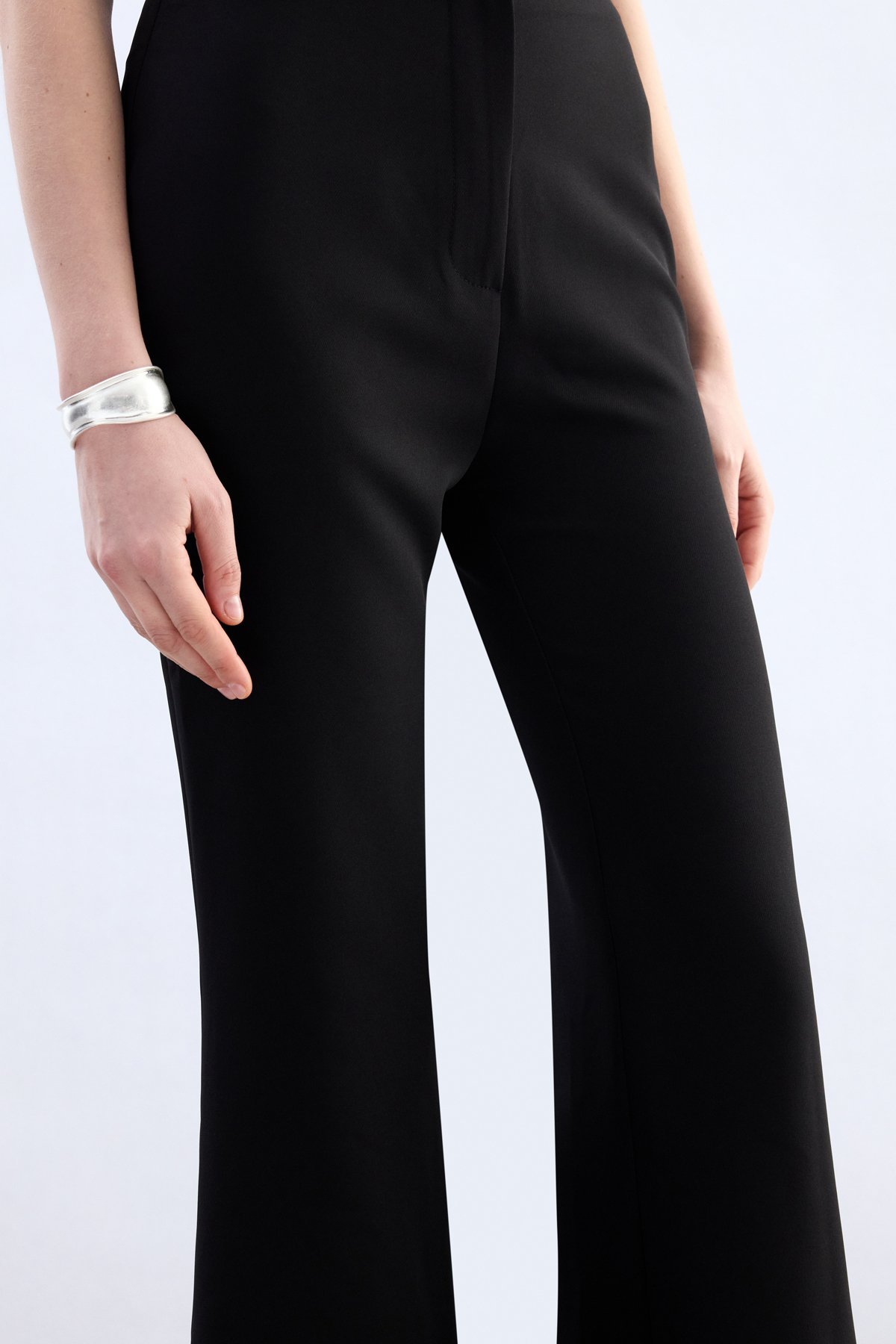 İspanyol Paça Pantolon - Siyah