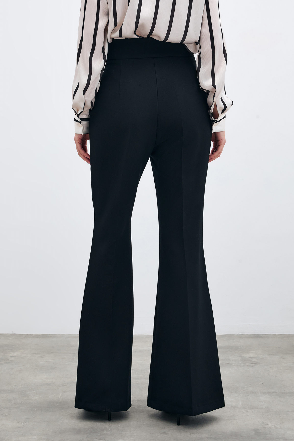 İspanyol Paça Pantolon - Siyah