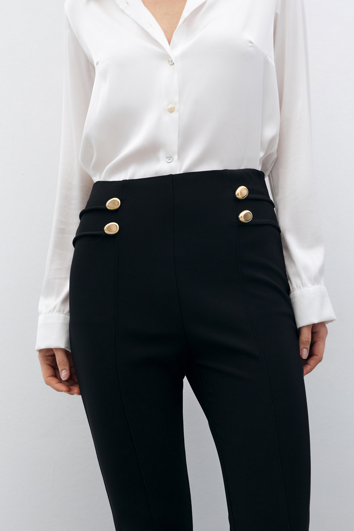 İspanyol Paça Pantolon - SİYAH