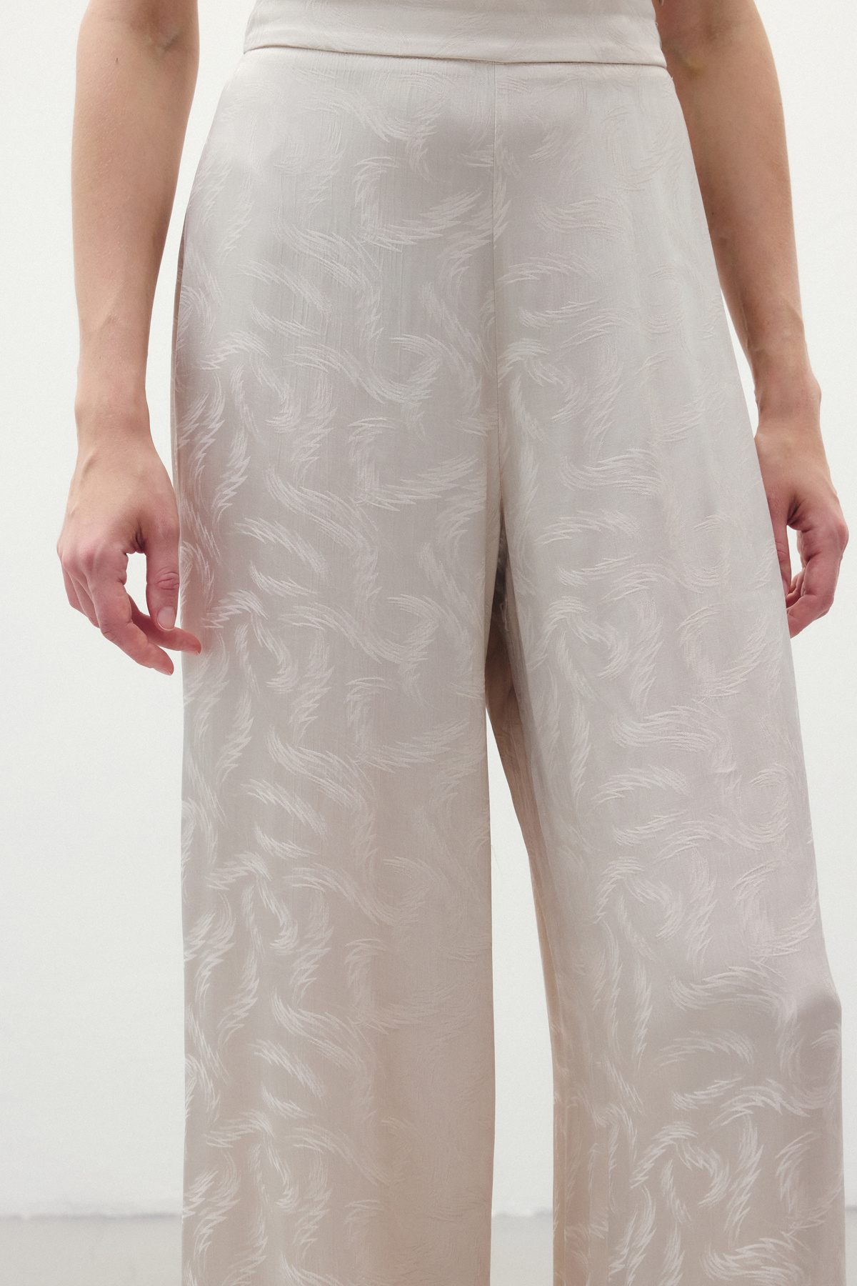 Jakar Saten Pantolon - Bej