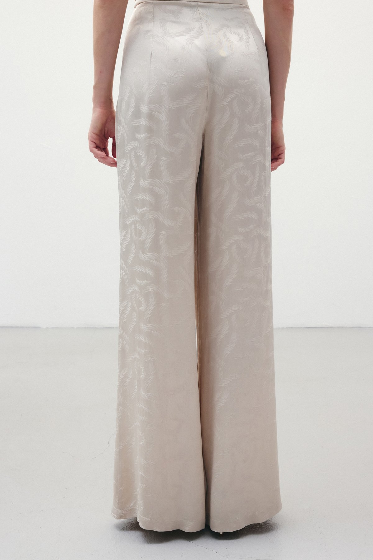 Jakar Saten Pantolon - Bej