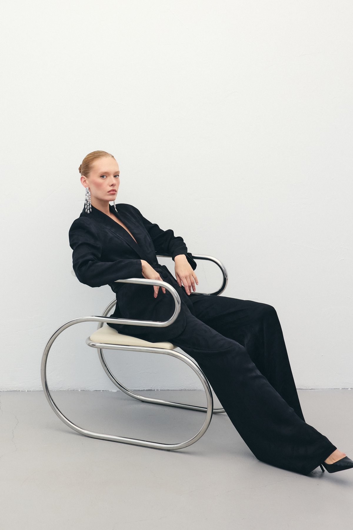 Jakar Saten Pantolon - Siyah