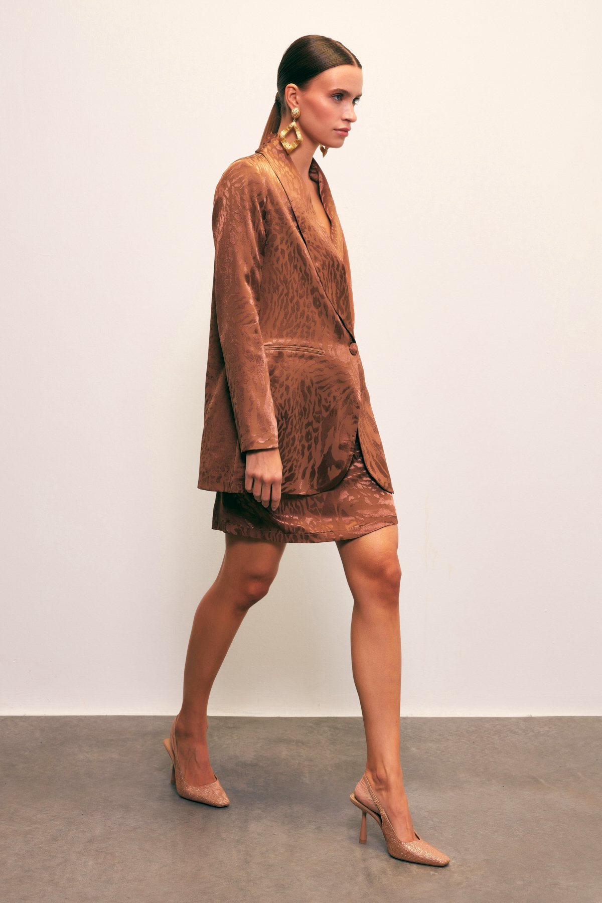 Jakarlı Çan Etek - KAHVE