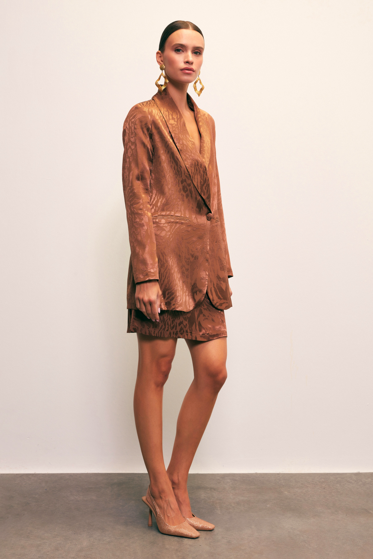 Jakarlı Çan Etek - KAHVE