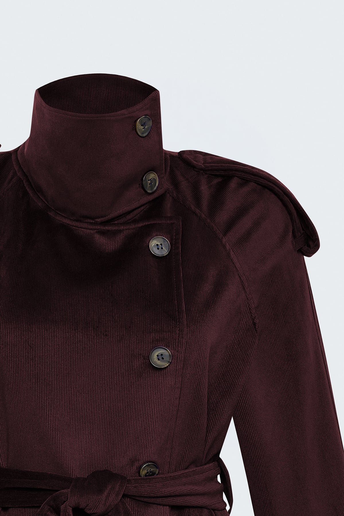 Kadife Kısa Ceket - Bordo