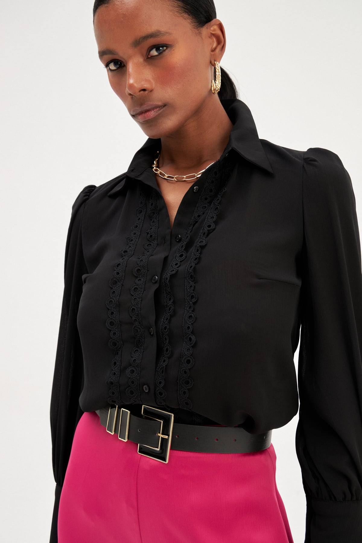 Thick Buckle Belt - BLACK