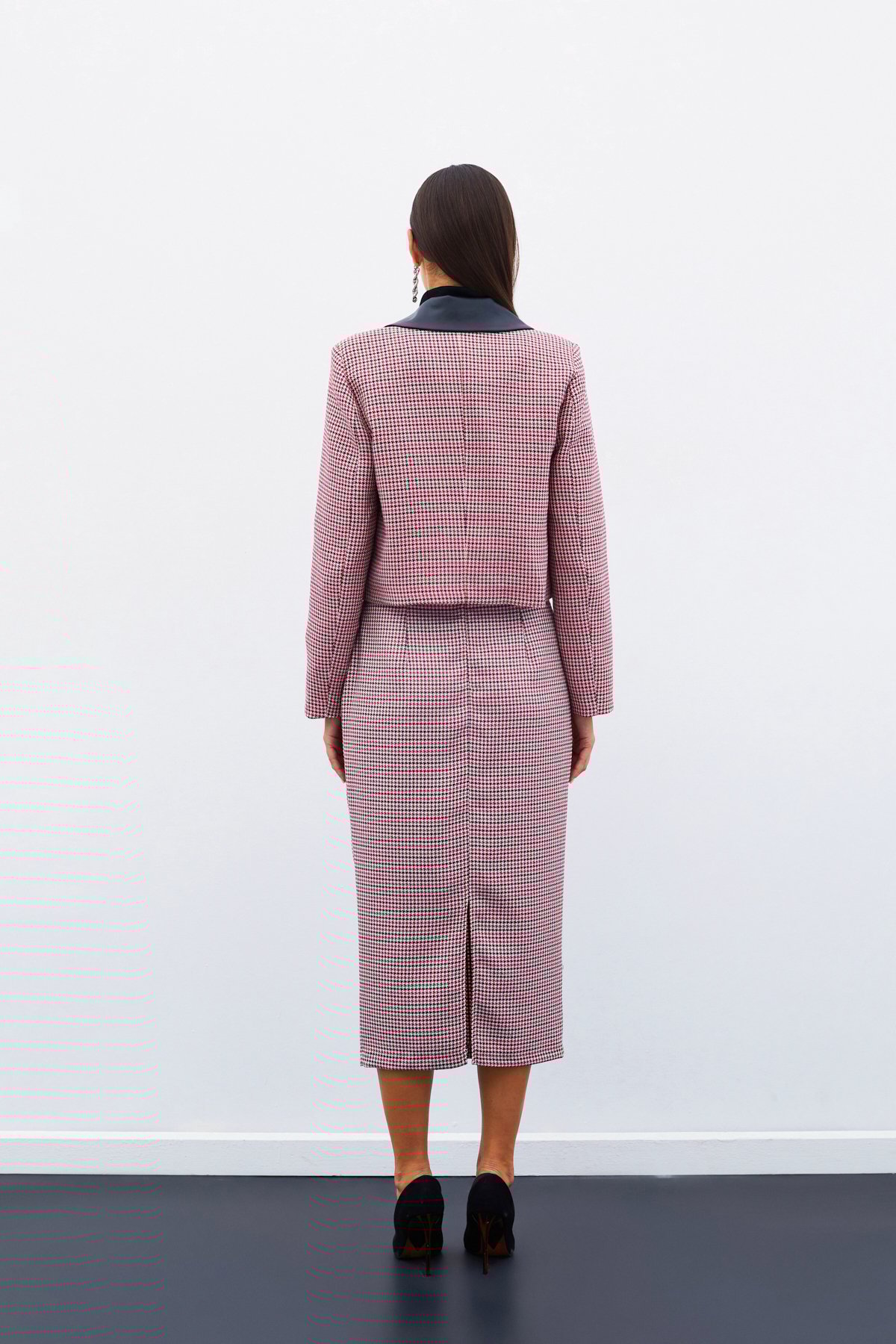 Kazayağı Crop Ceket - FUSYA