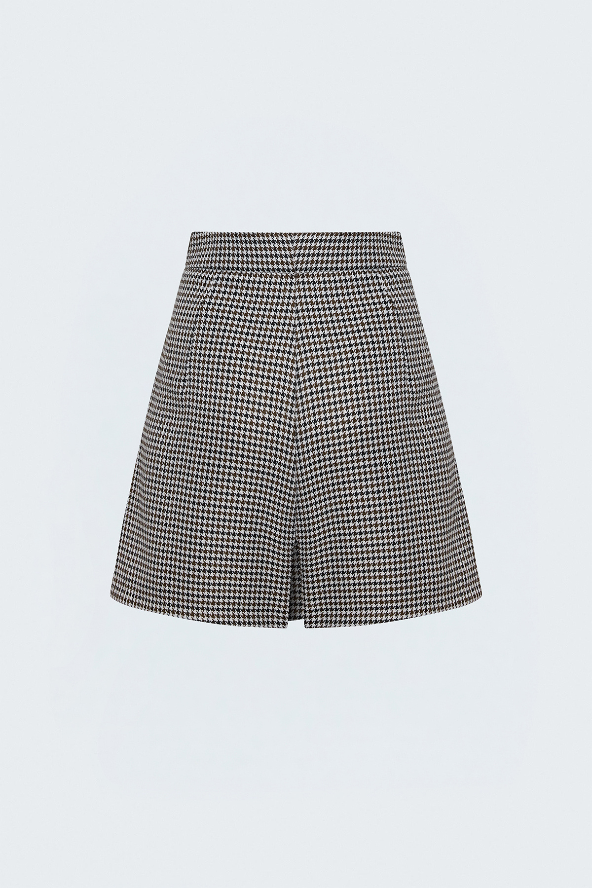 Houndstooth Skort - Brown