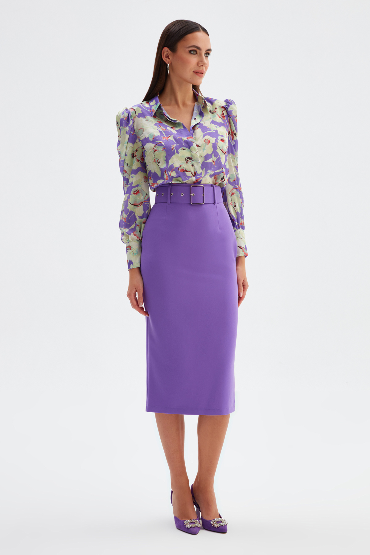 Kemerli Kalem Etek - MOR