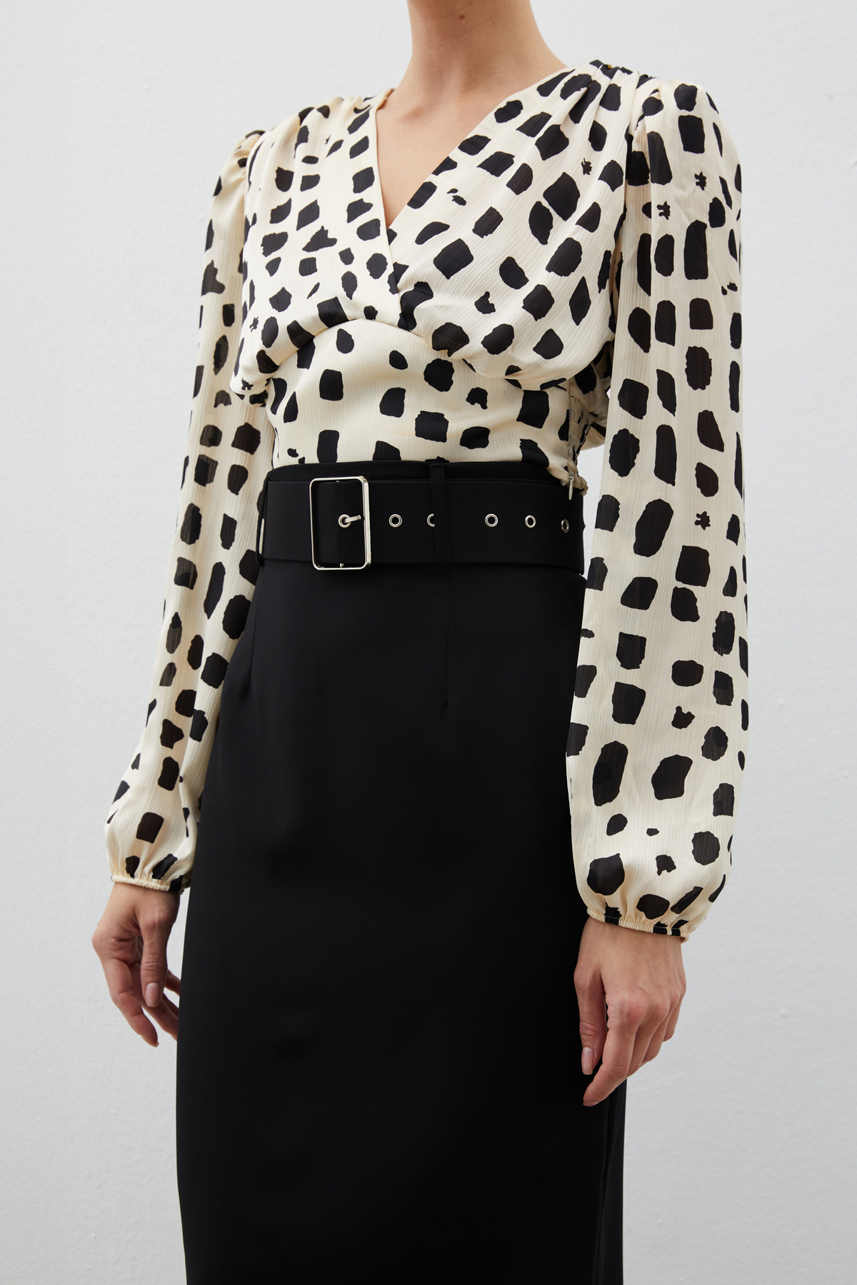 Kemerli Kalem Etek - SİYAH