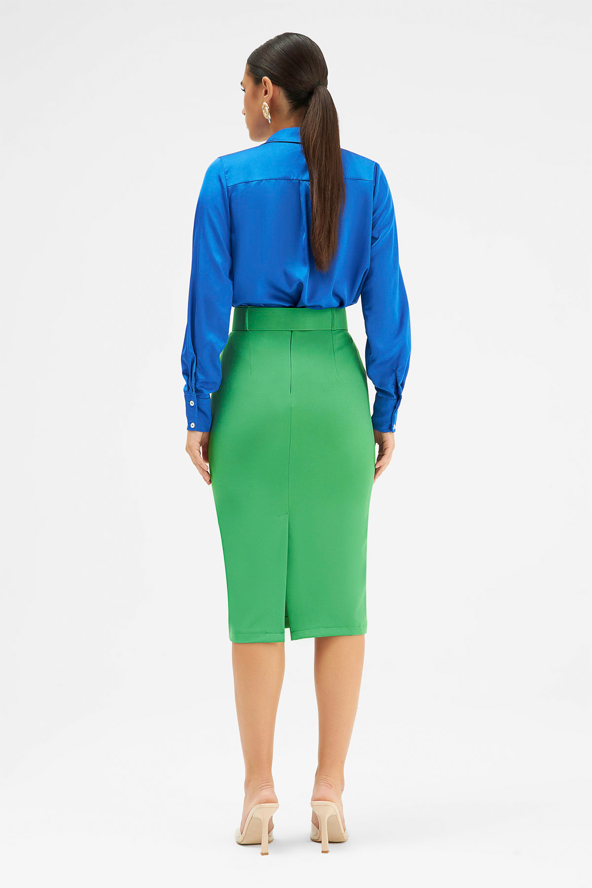 Kemerli kalem etek - YEŞİL