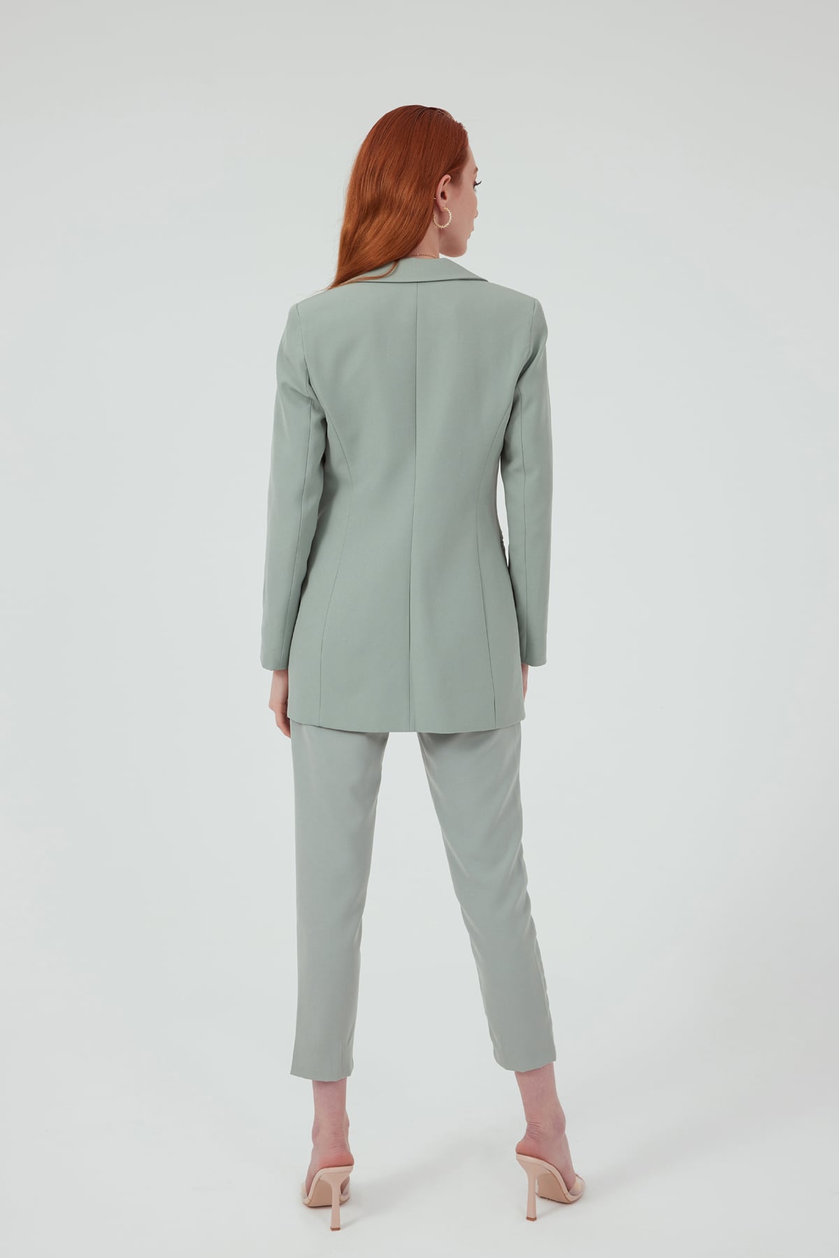 Kemerli klasik pantolon - ÇAĞLA YEŞİLİ