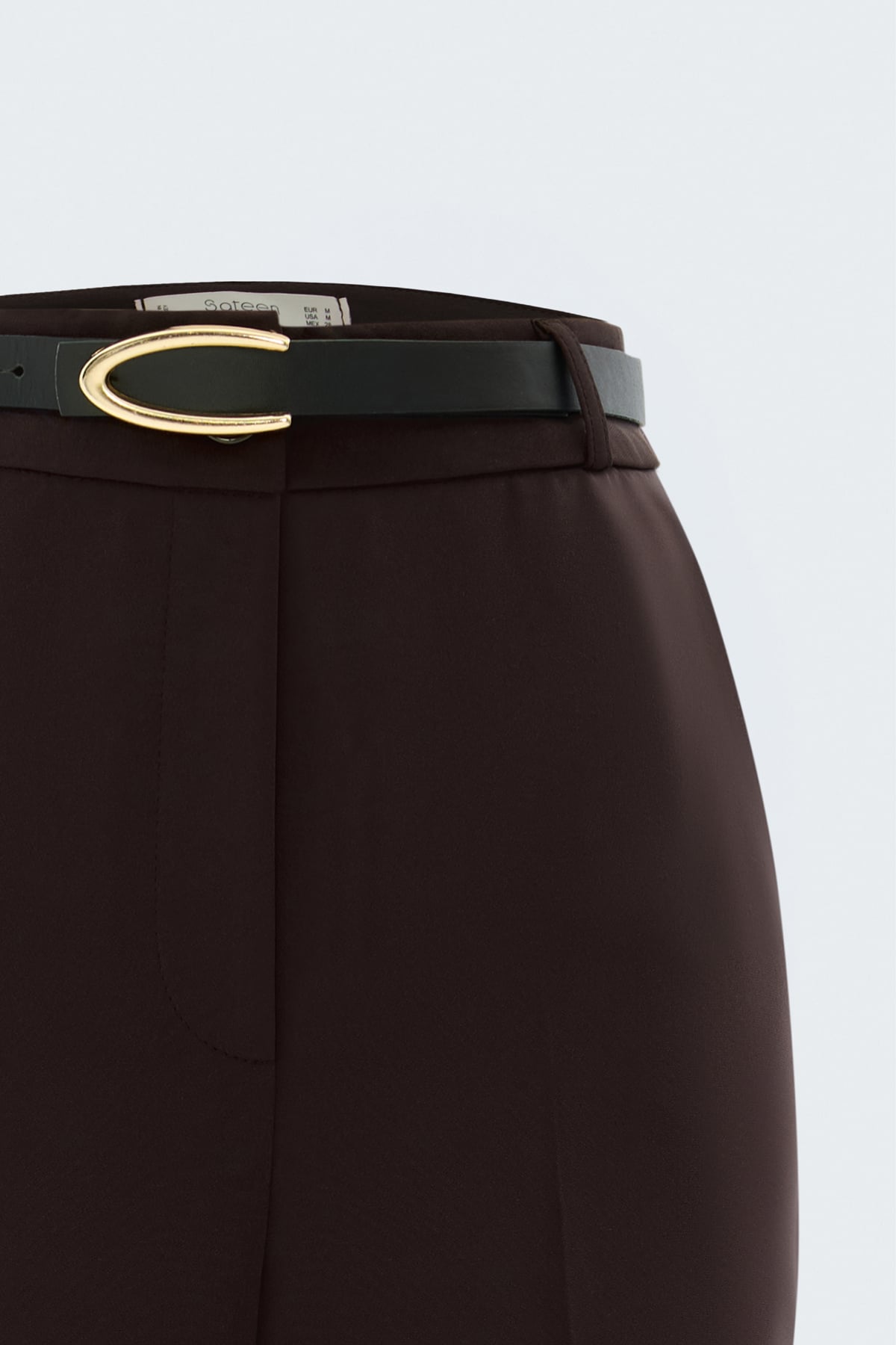 Belted Trousers - Dark coffee