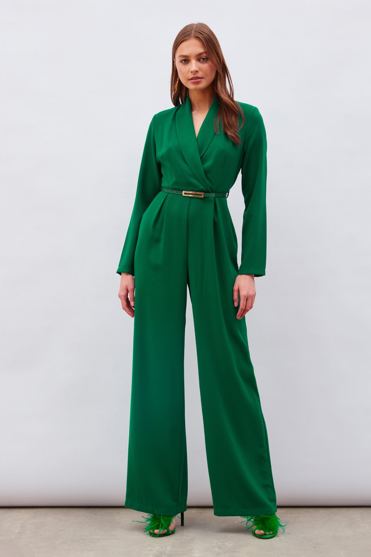 Kemerli Salaş Tulum - KOYU ZÜMRÜT