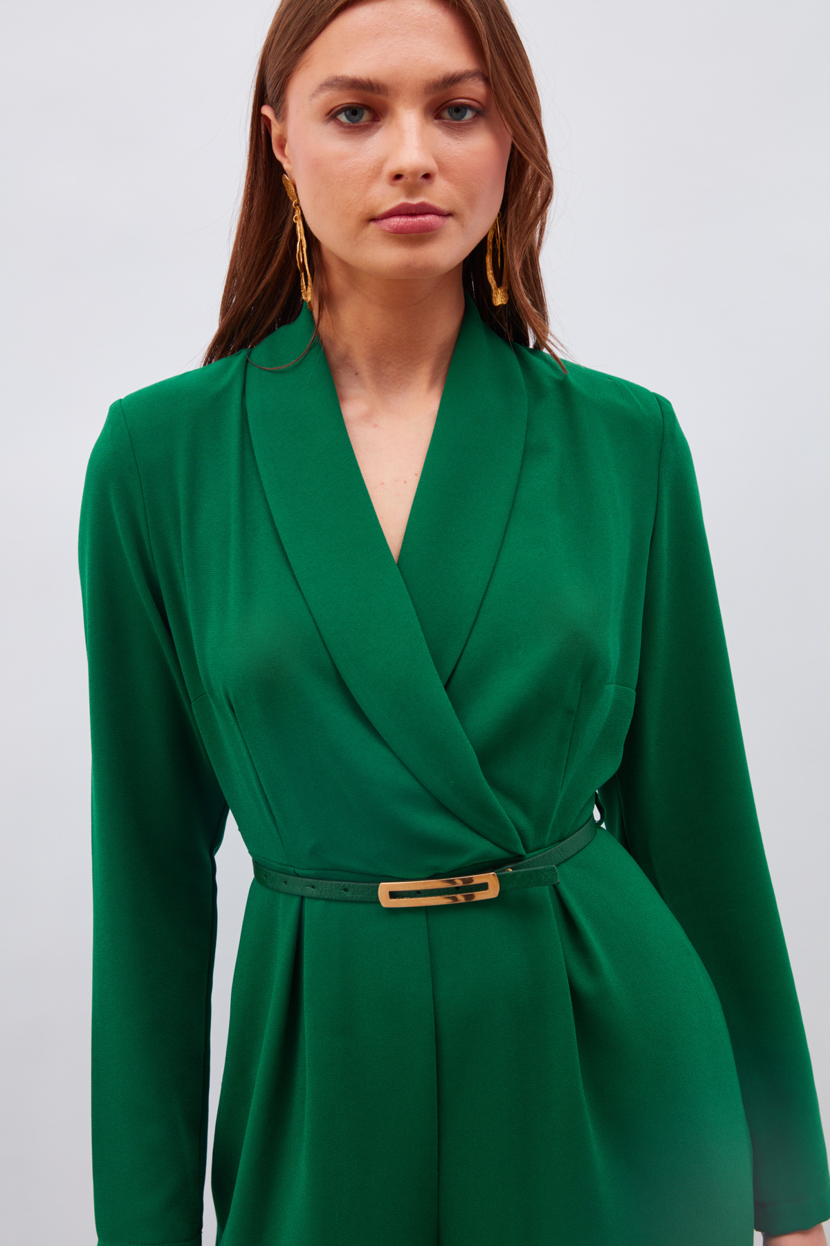 Kemerli Salaş Tulum - KOYU ZÜMRÜT