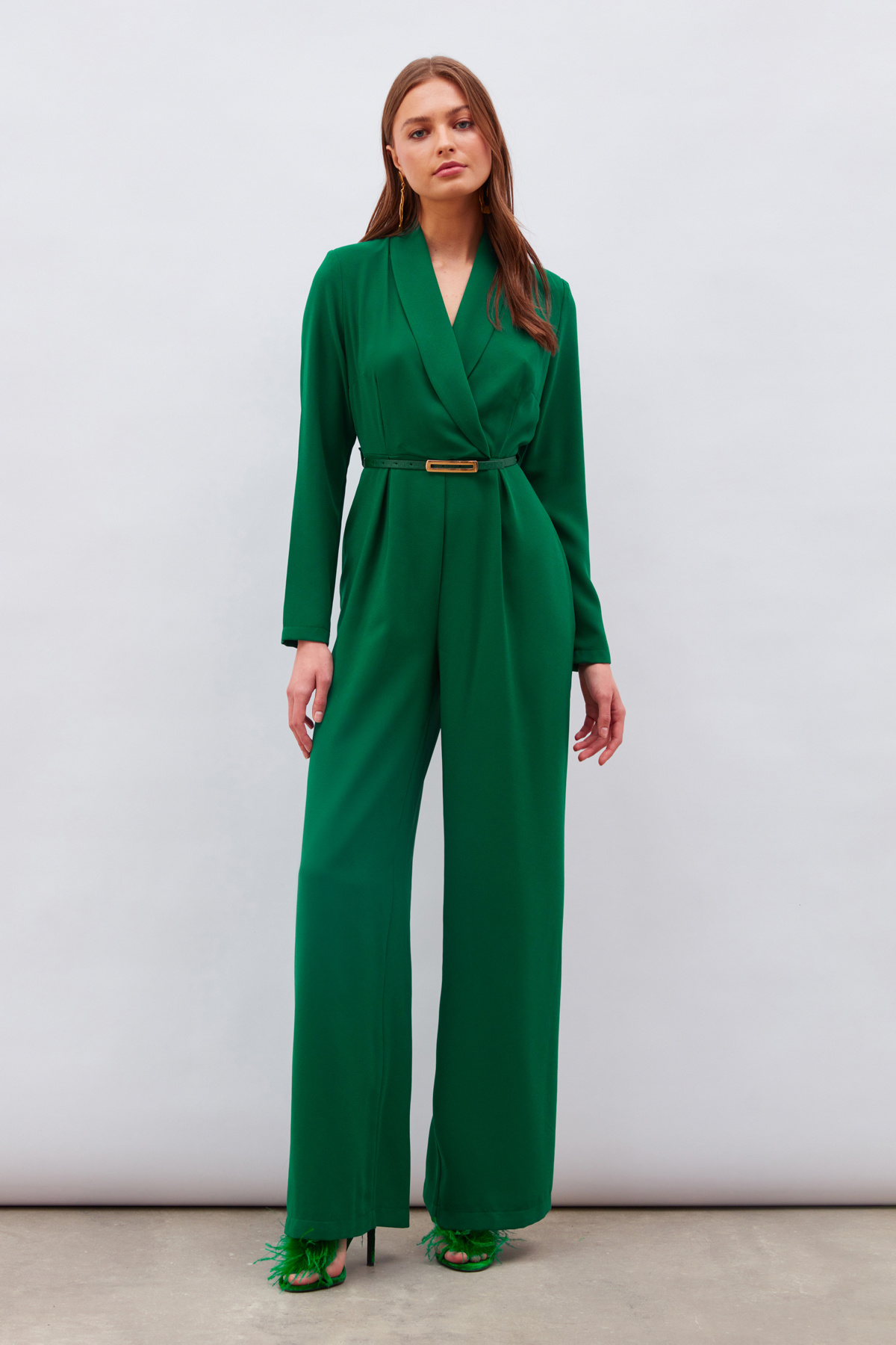 Kemerli Salaş Tulum - KOYU ZÜMRÜT