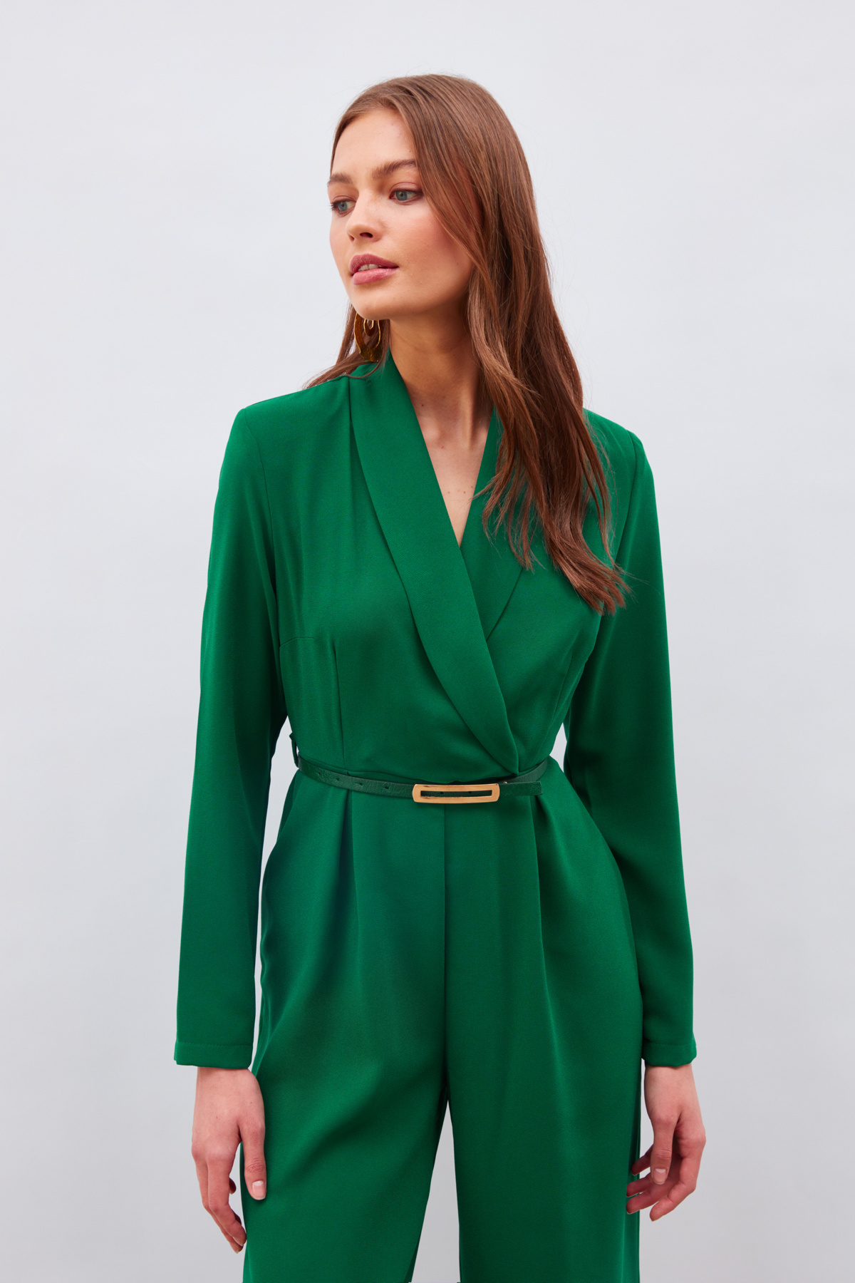 Kemerli Salaş Tulum - KOYU ZÜMRÜT