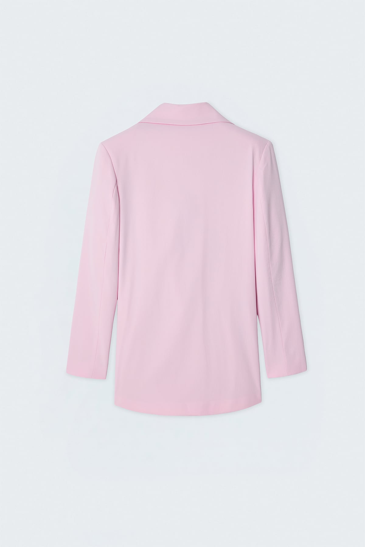 Linen-Look Jacket - Pınk