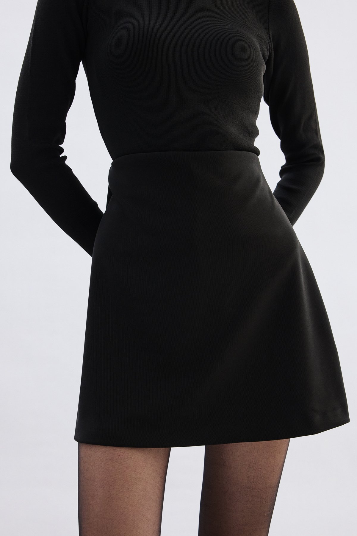 Kısa Şort Etek - Siyah