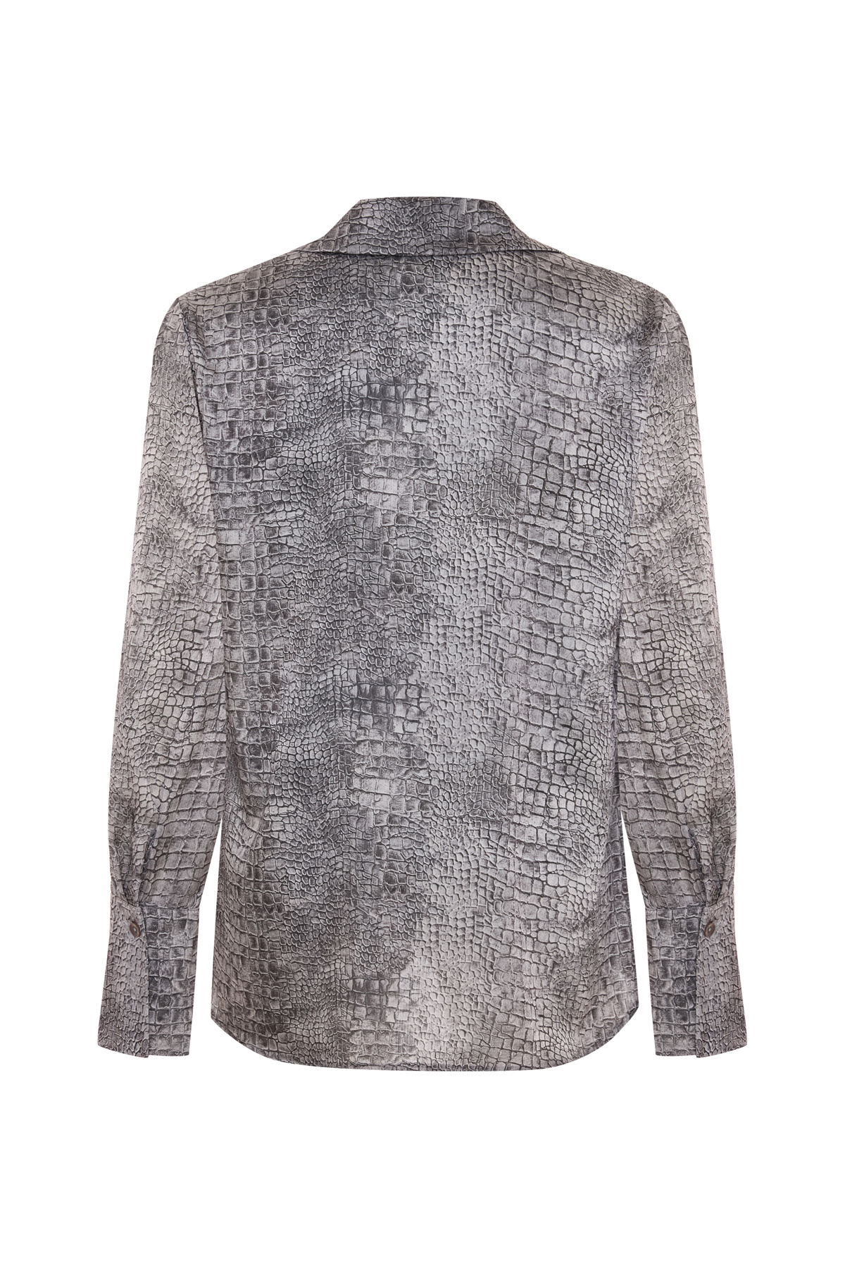 Klasik Desenli Gömlek - Gri