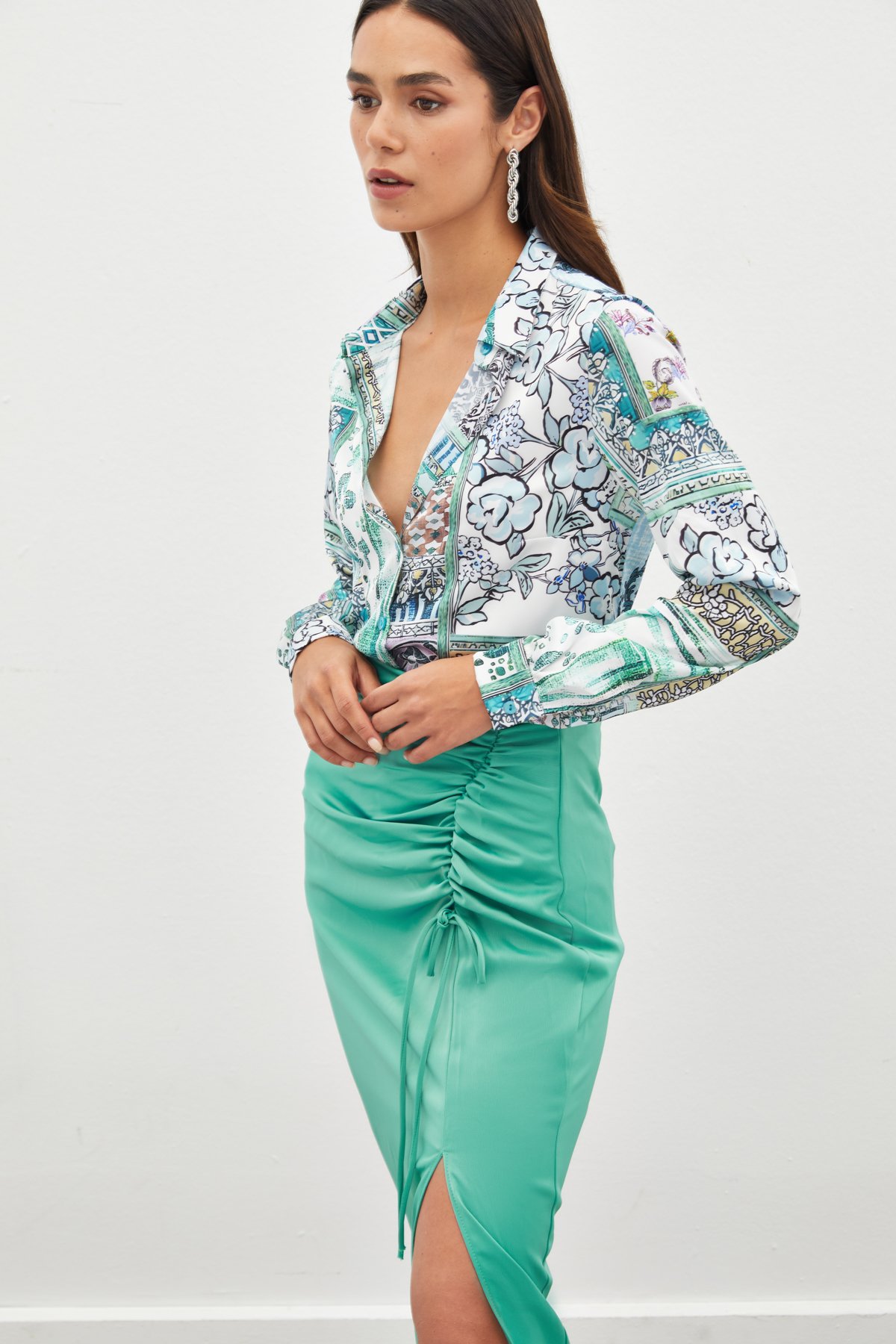 Klasik Desenli Gömlek - MİNT