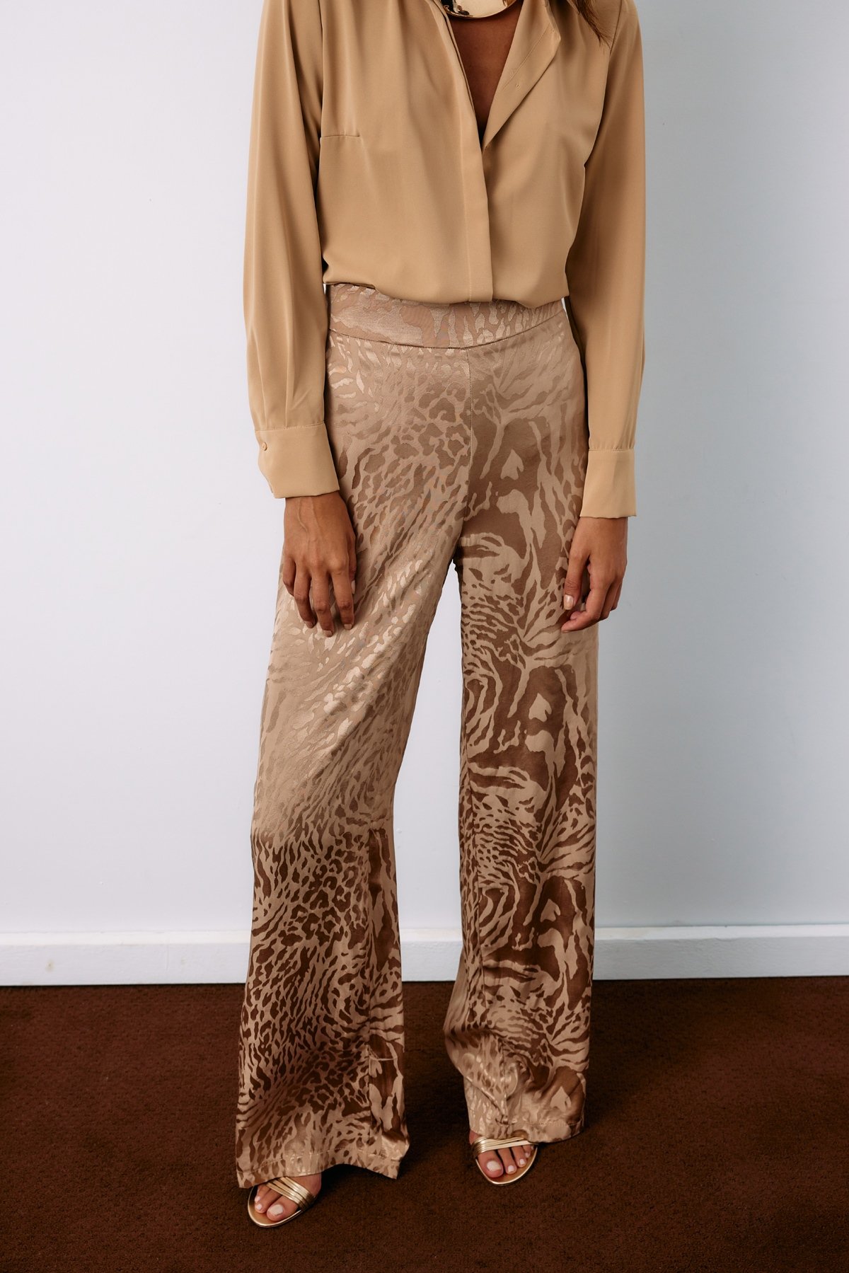 Klasik Düz Gömlek - CAMEL