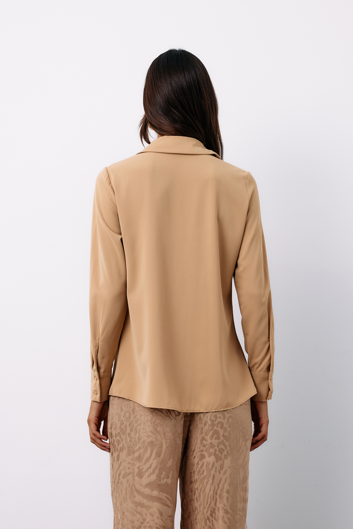 Klasik Düz Gömlek - CAMEL