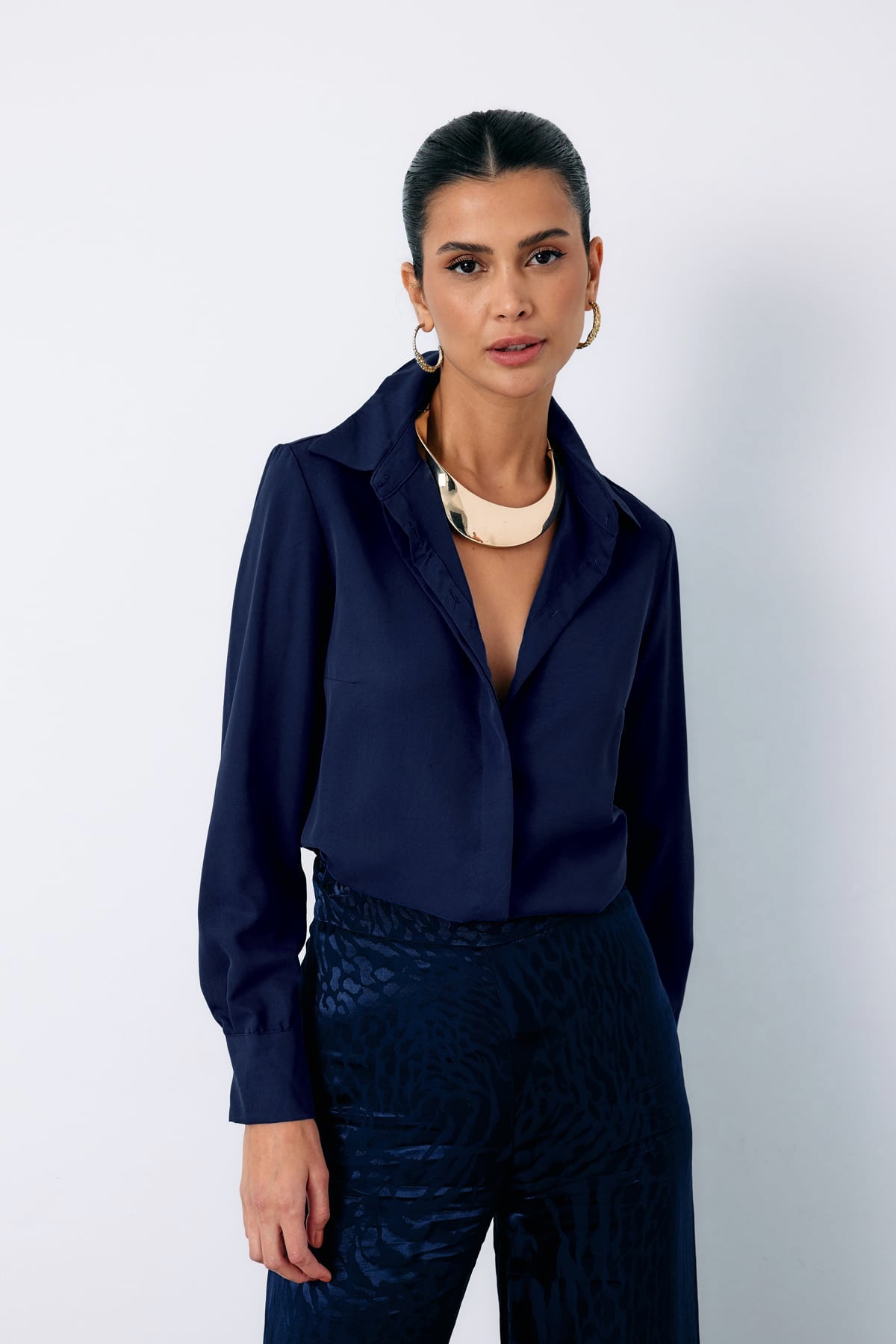 Classic Plain Shirt - Blue