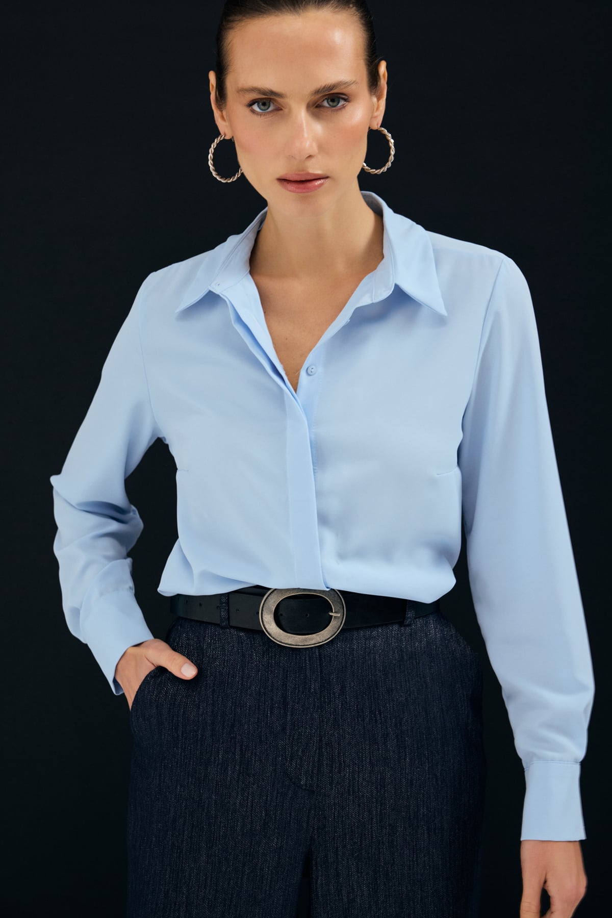 Classic Plain Shirt - Blues