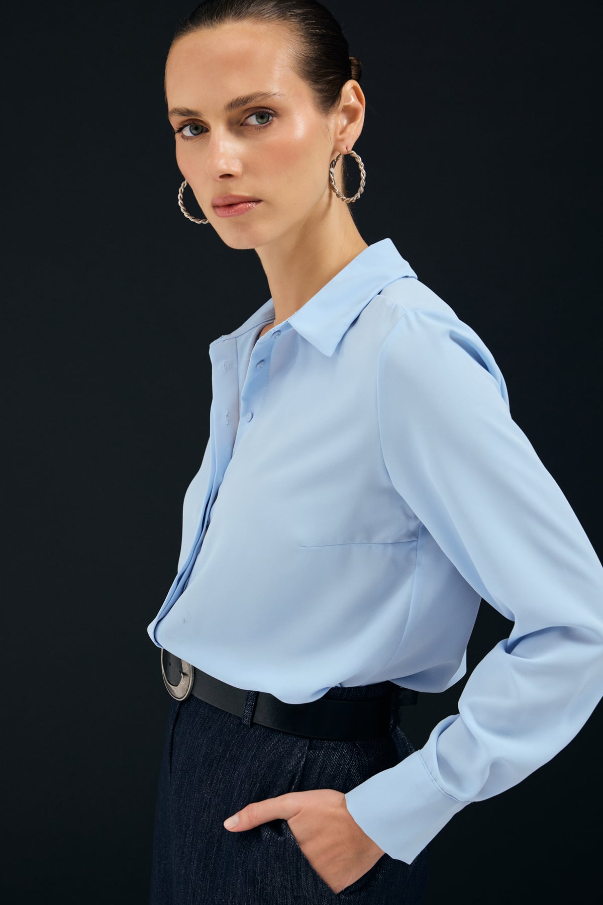 Classic Plain Shirt - Blues