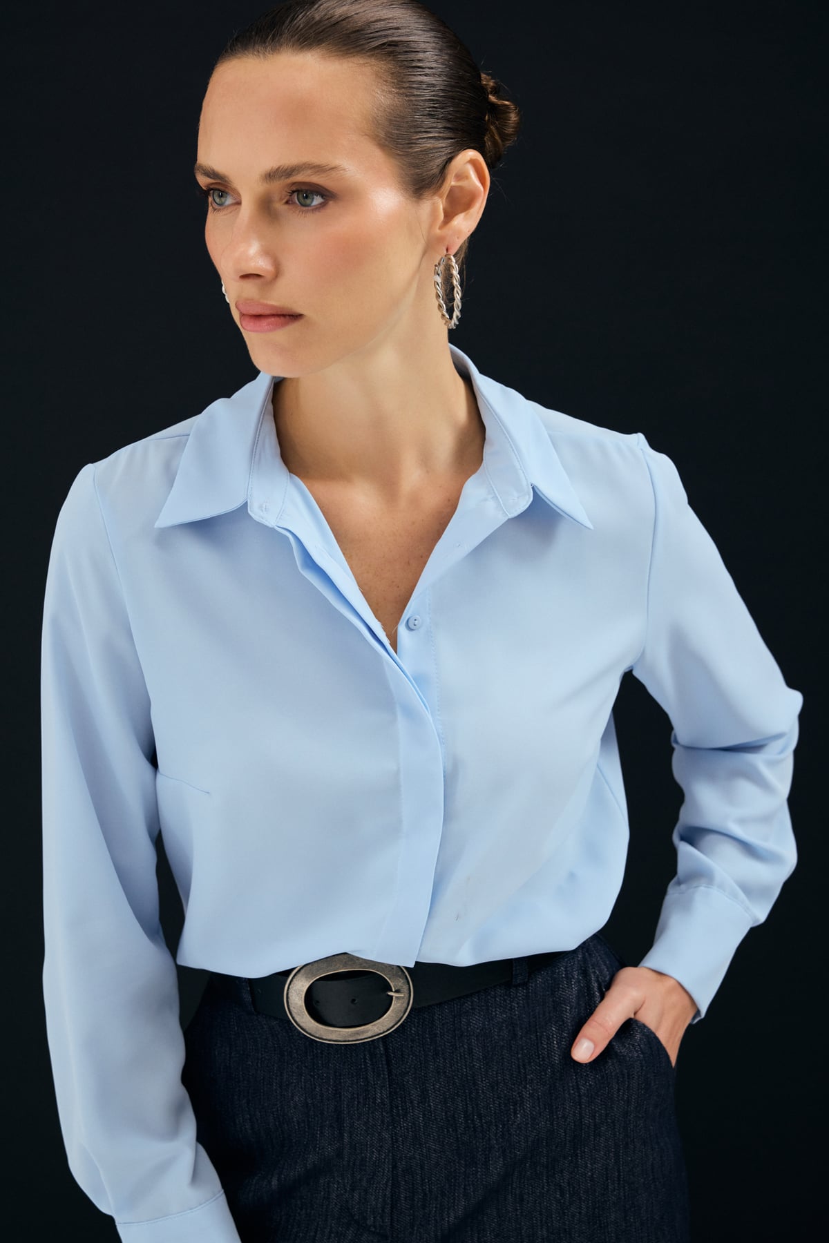 Classic Plain Shirt - Blues