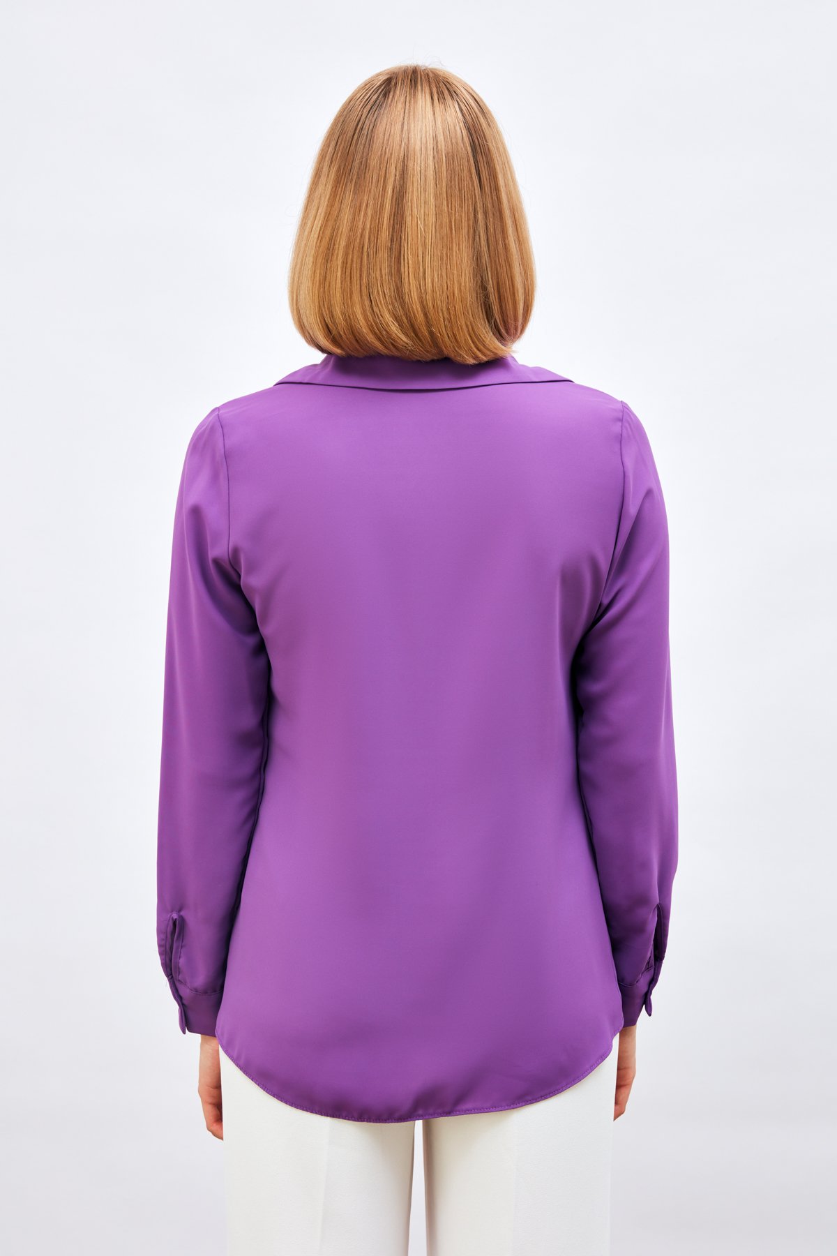 Klasik Düz Gömlek - MOR